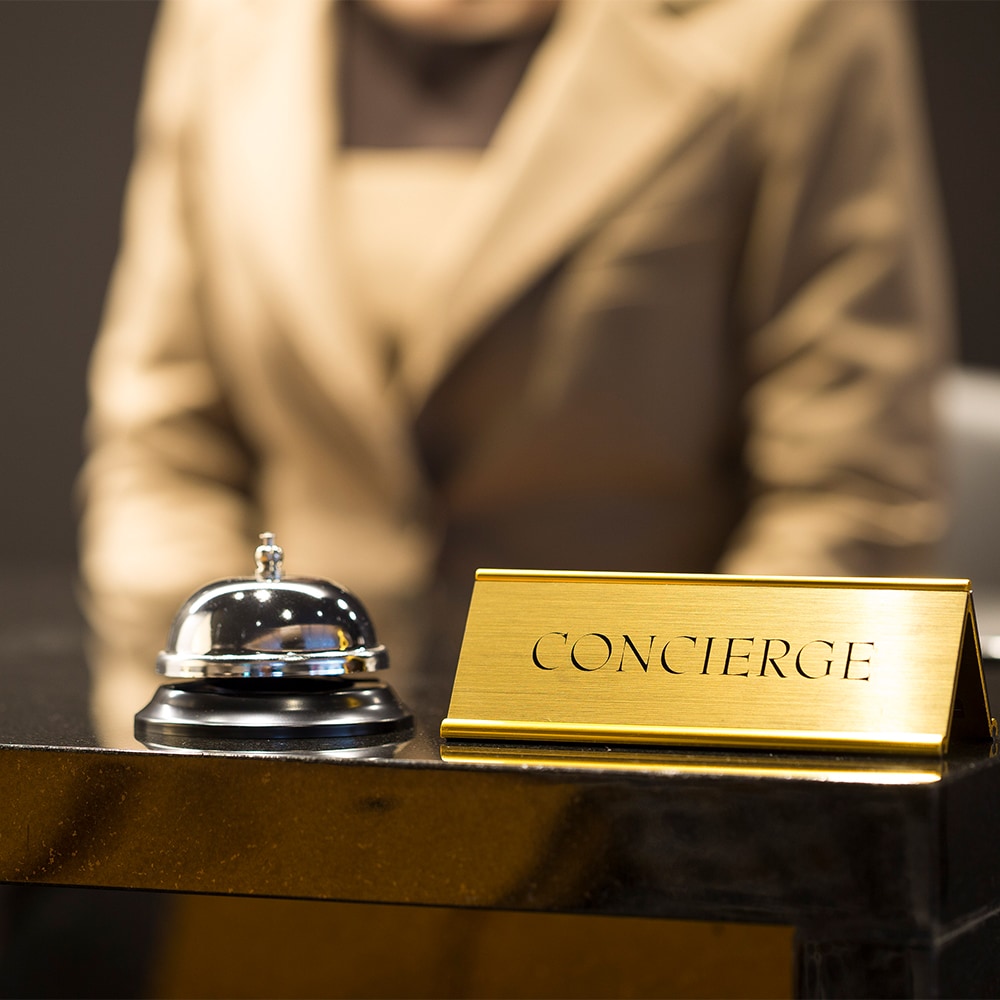 Our concierge staff will guide you