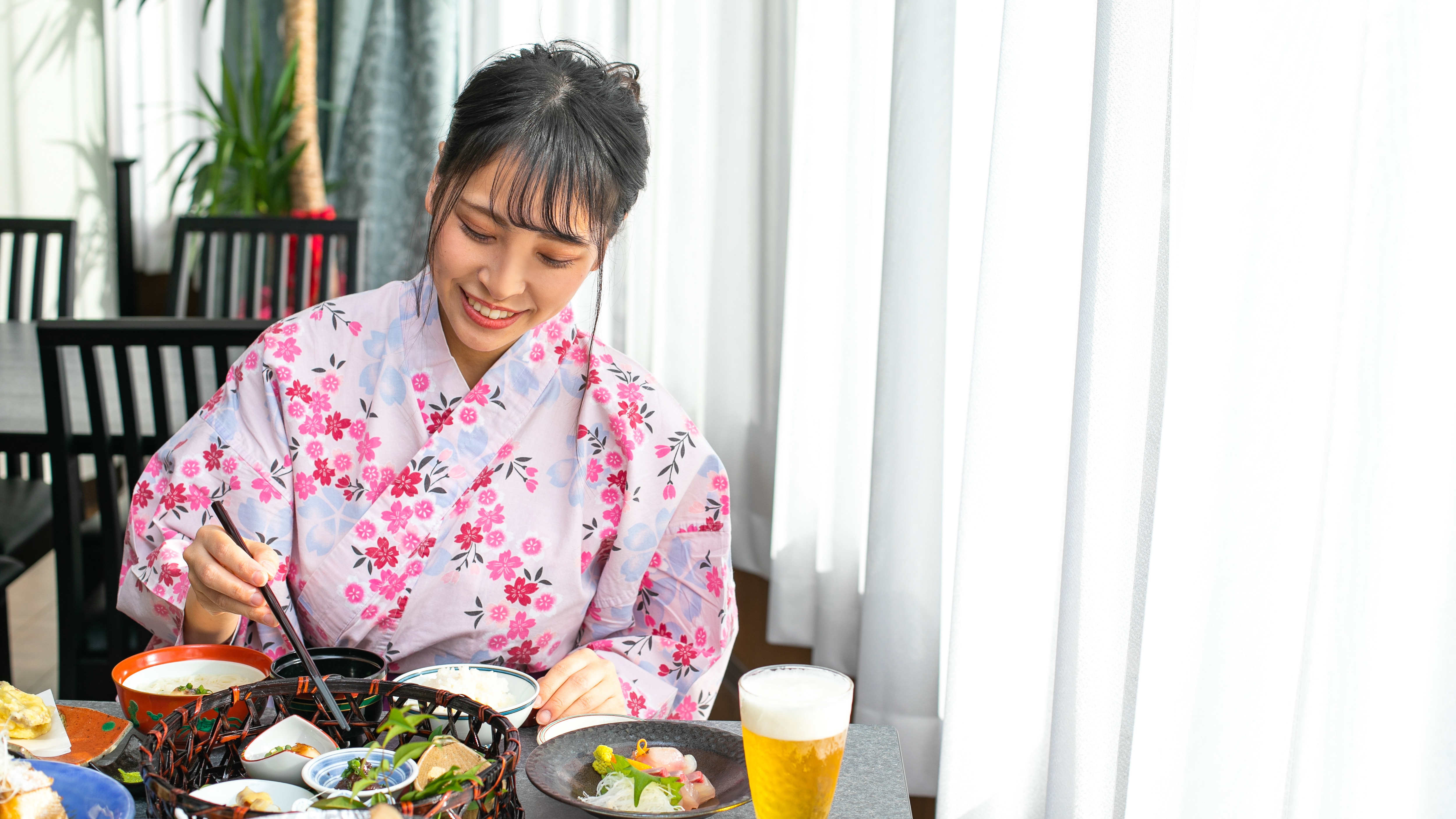 ◇Lounge available for dinner ◇Meal scenery