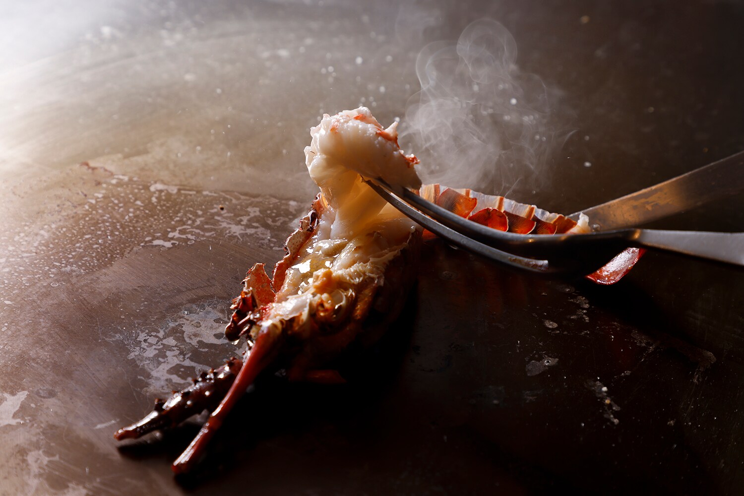 Teppanyaki spiny lobster