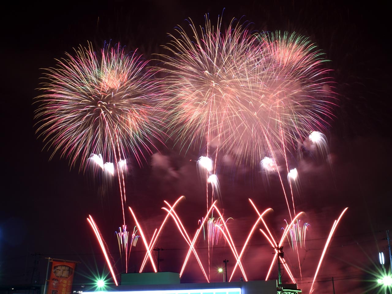 Watching the Hachinohe Fireworks from Pension Benkei