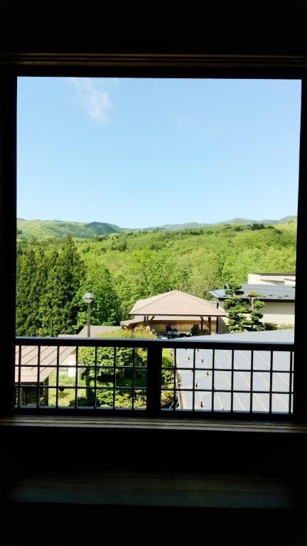 Fresh green season: View from the guest room 1