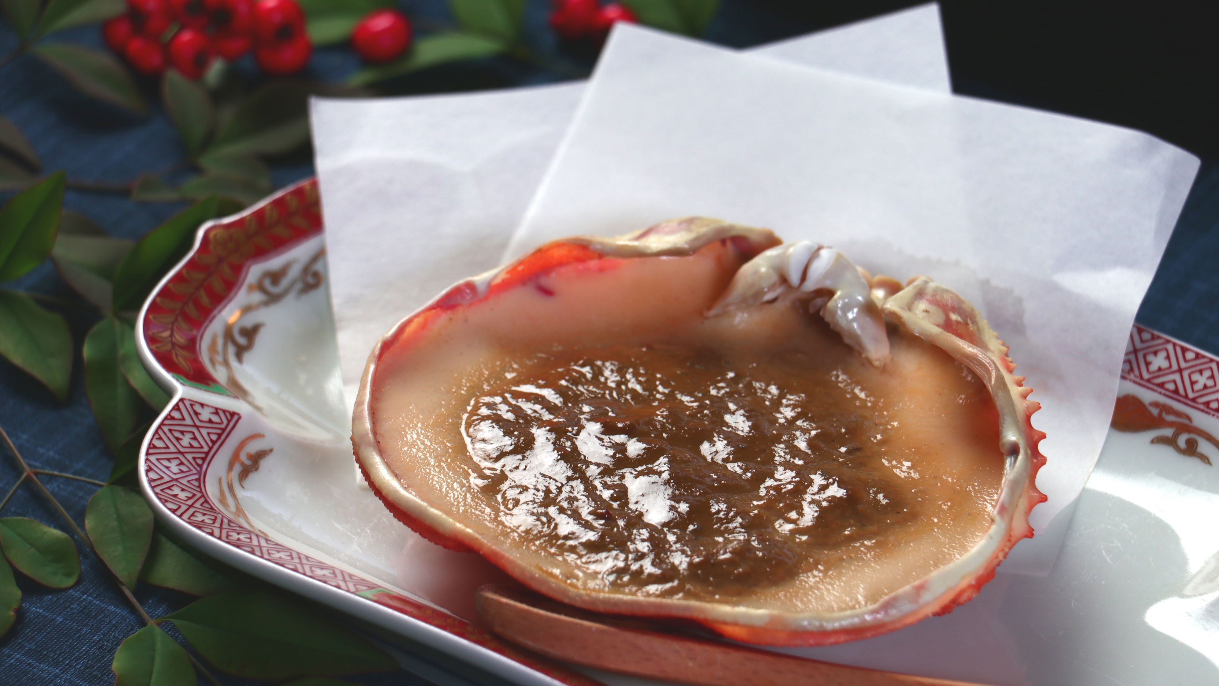 [Hidangan lengkap kepiting] -Kulit kepiting kukus-