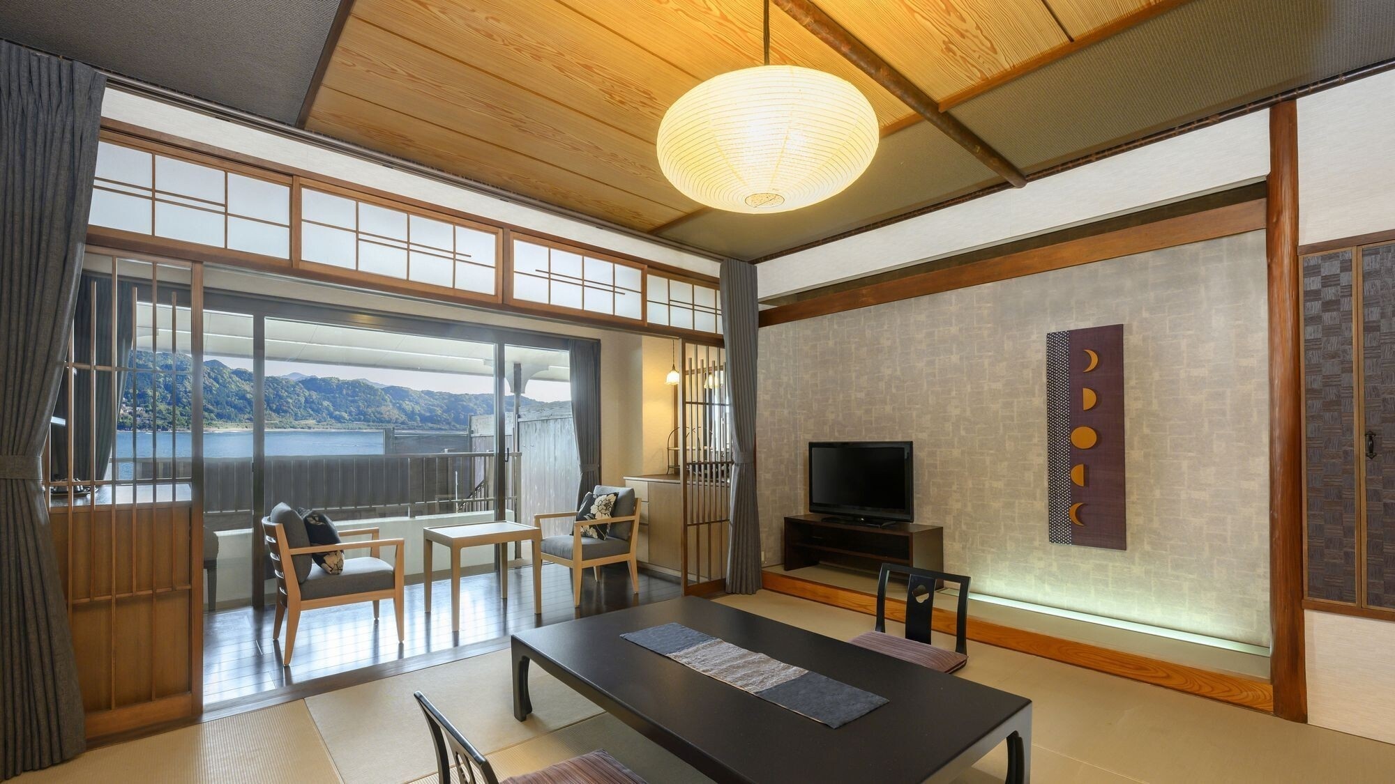 Japanese-style room with 10 tatami mats and an open-air bath (ocean view)