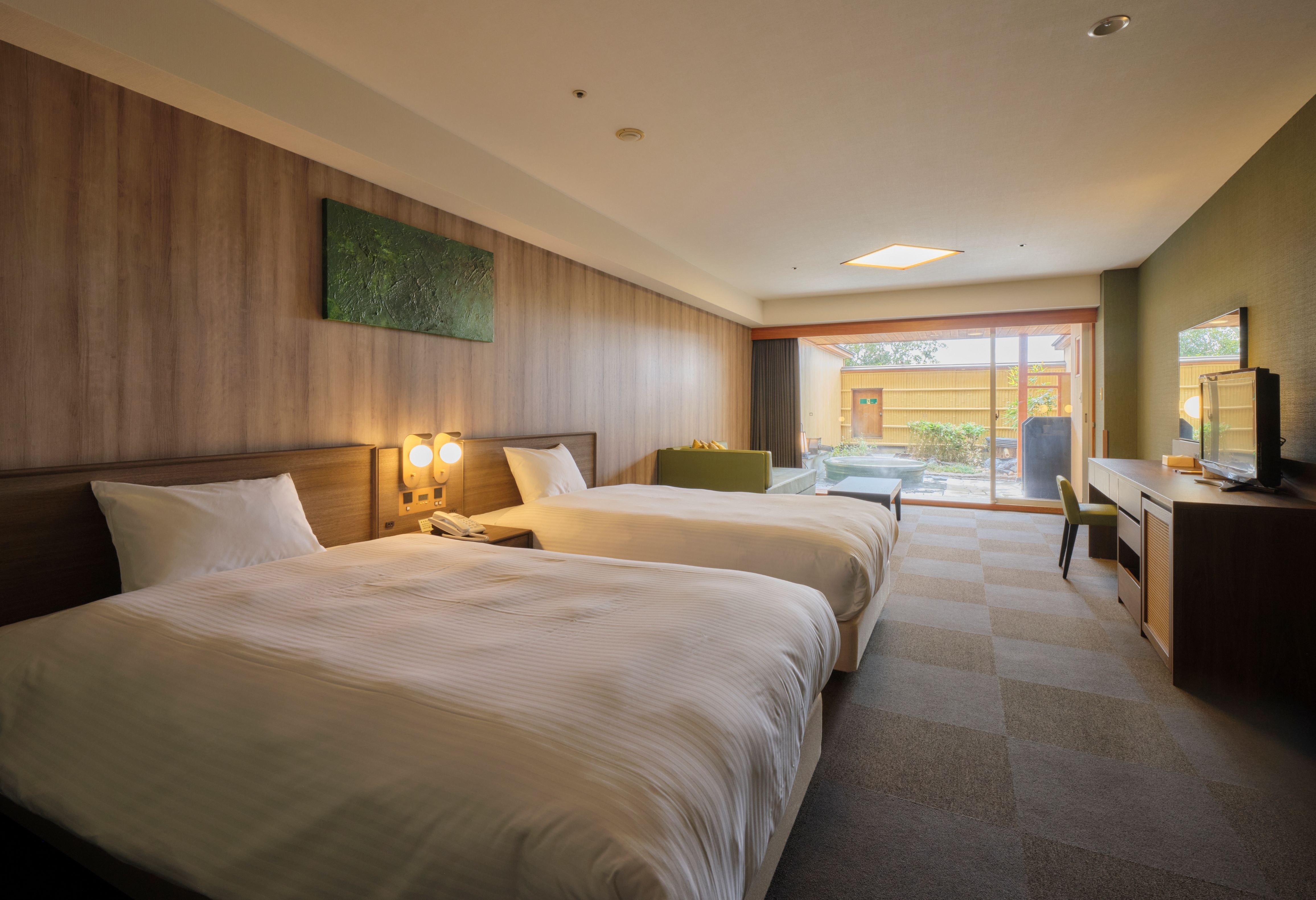 西式房間，附露天浴池