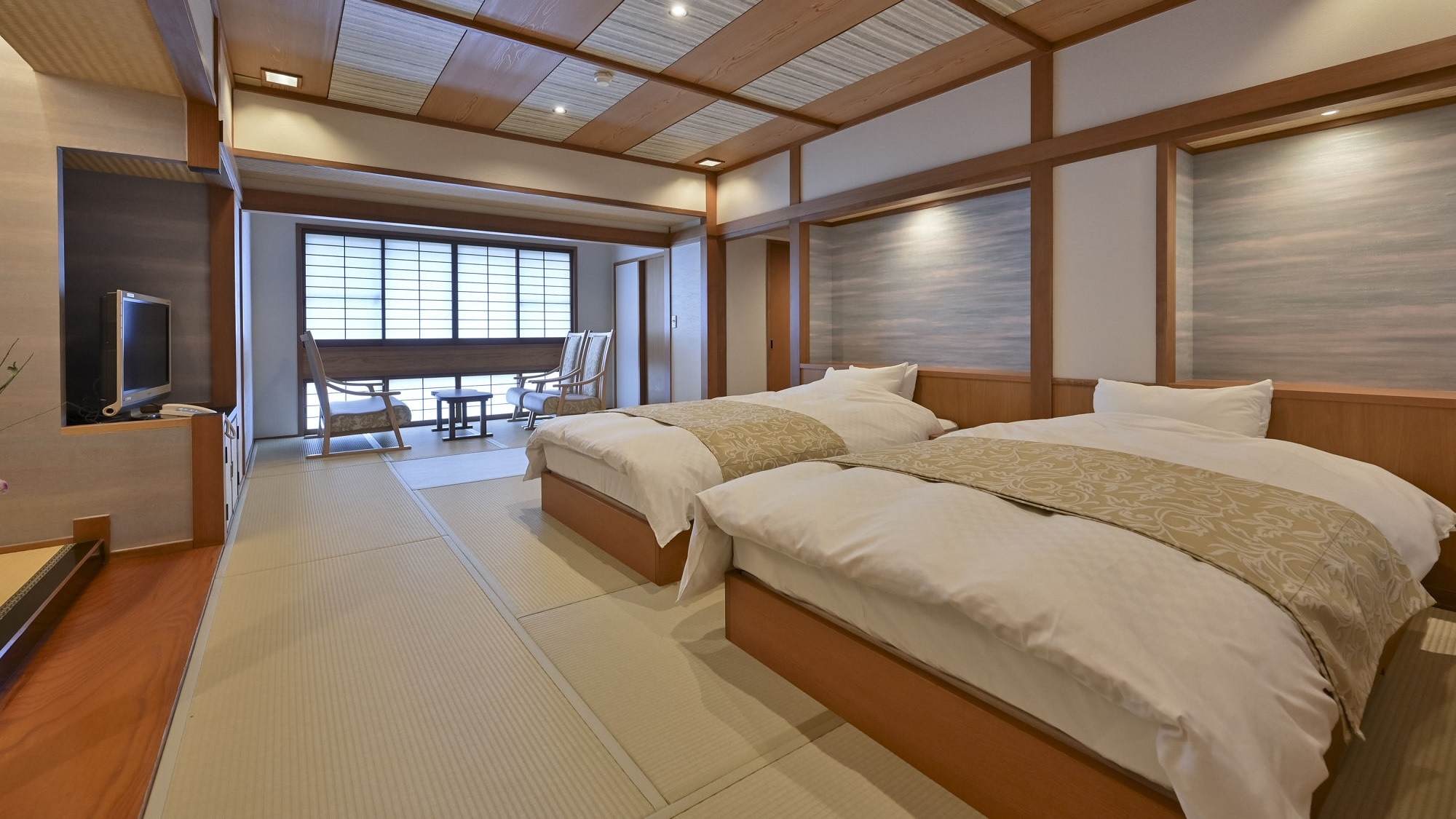 Modern Jepang dengan pemandian dalam ruangan yang terbuat dari kayu cemara ~Dilarang merokok~ [Nishiyama~]