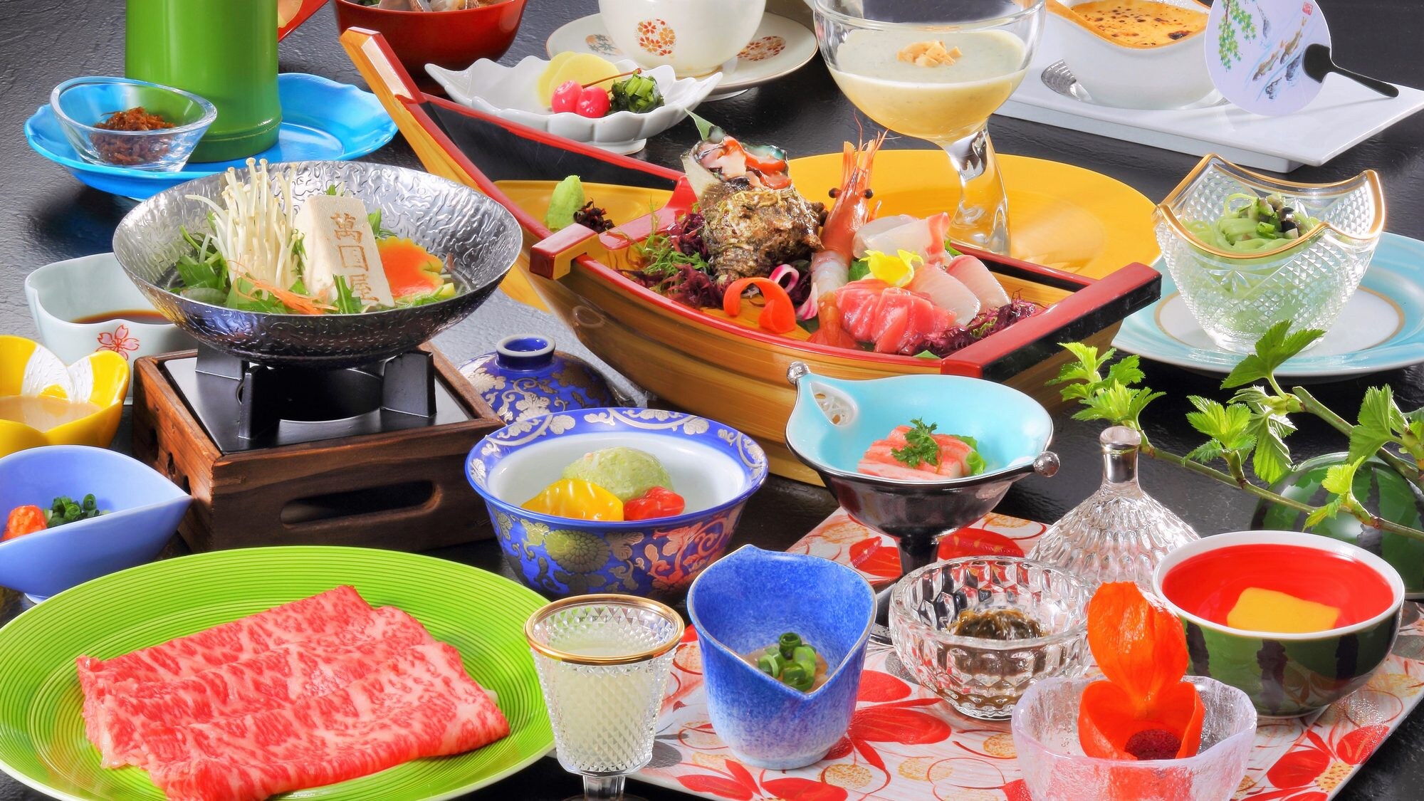 [Makan Malam] Kaiseki Jepang dengan shabu-shabu daging sapi Yamagata (musim panas)