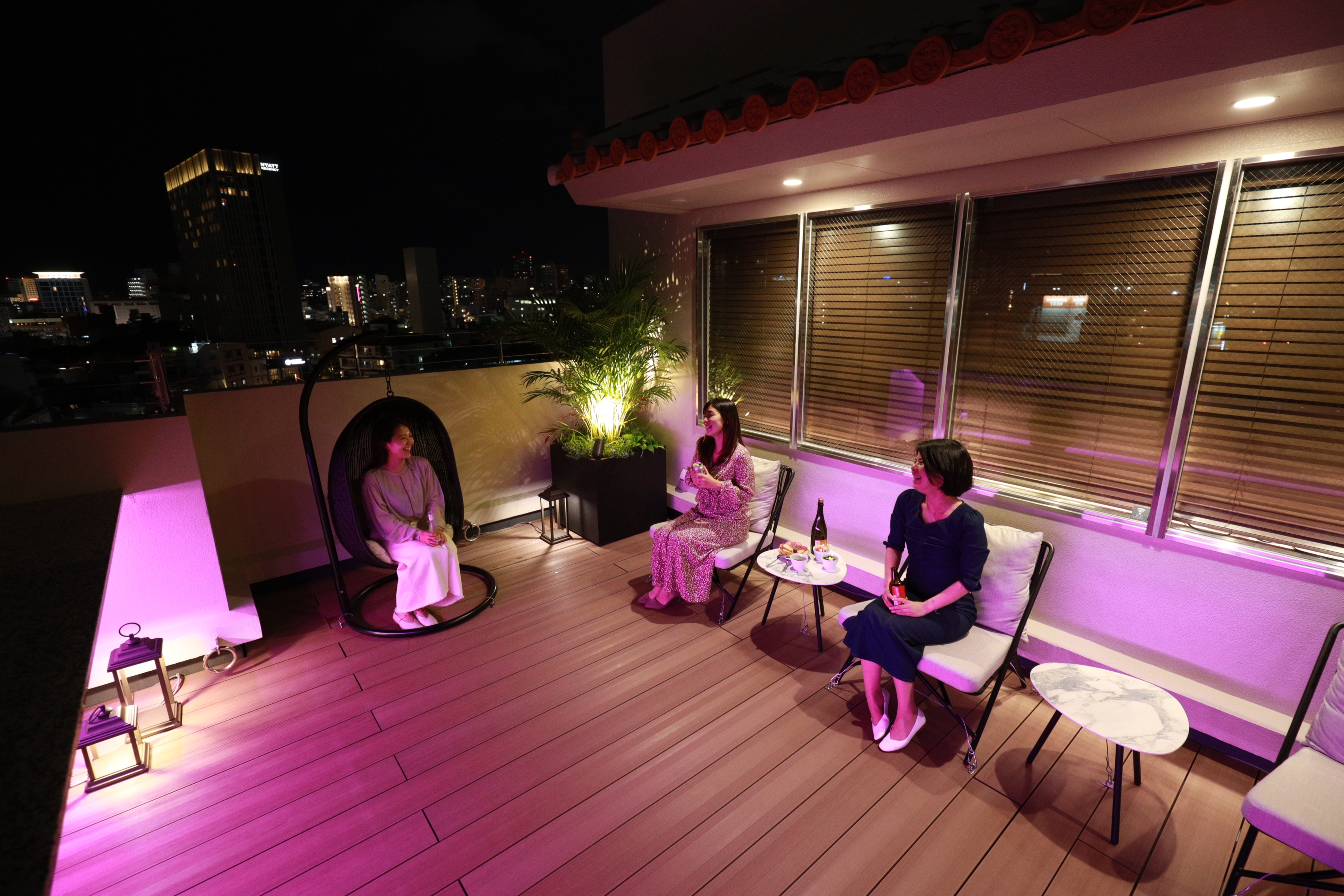 Shared terrace space