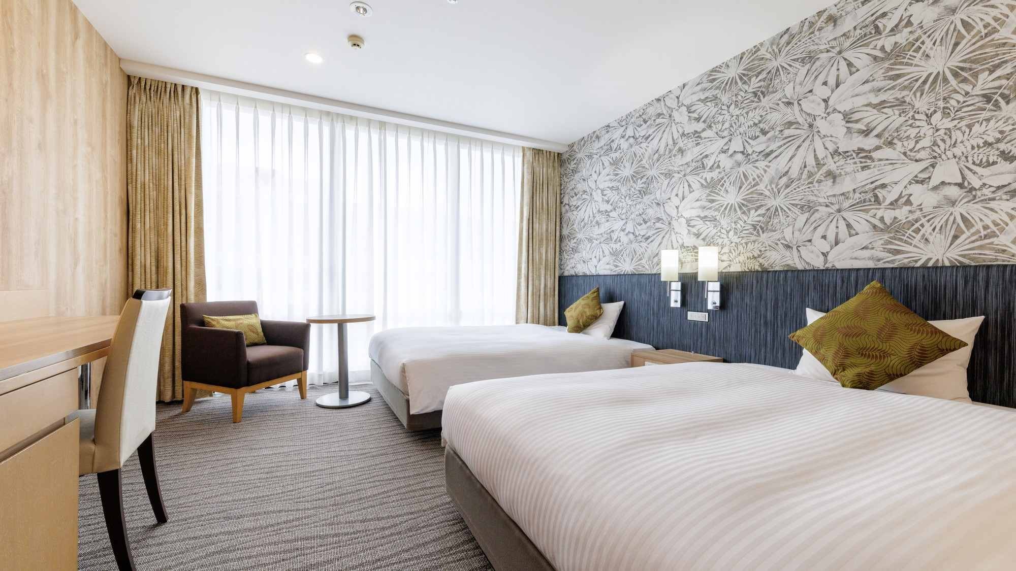 中等双床房 25.4平方米 (140厘米宽的床 x 2)