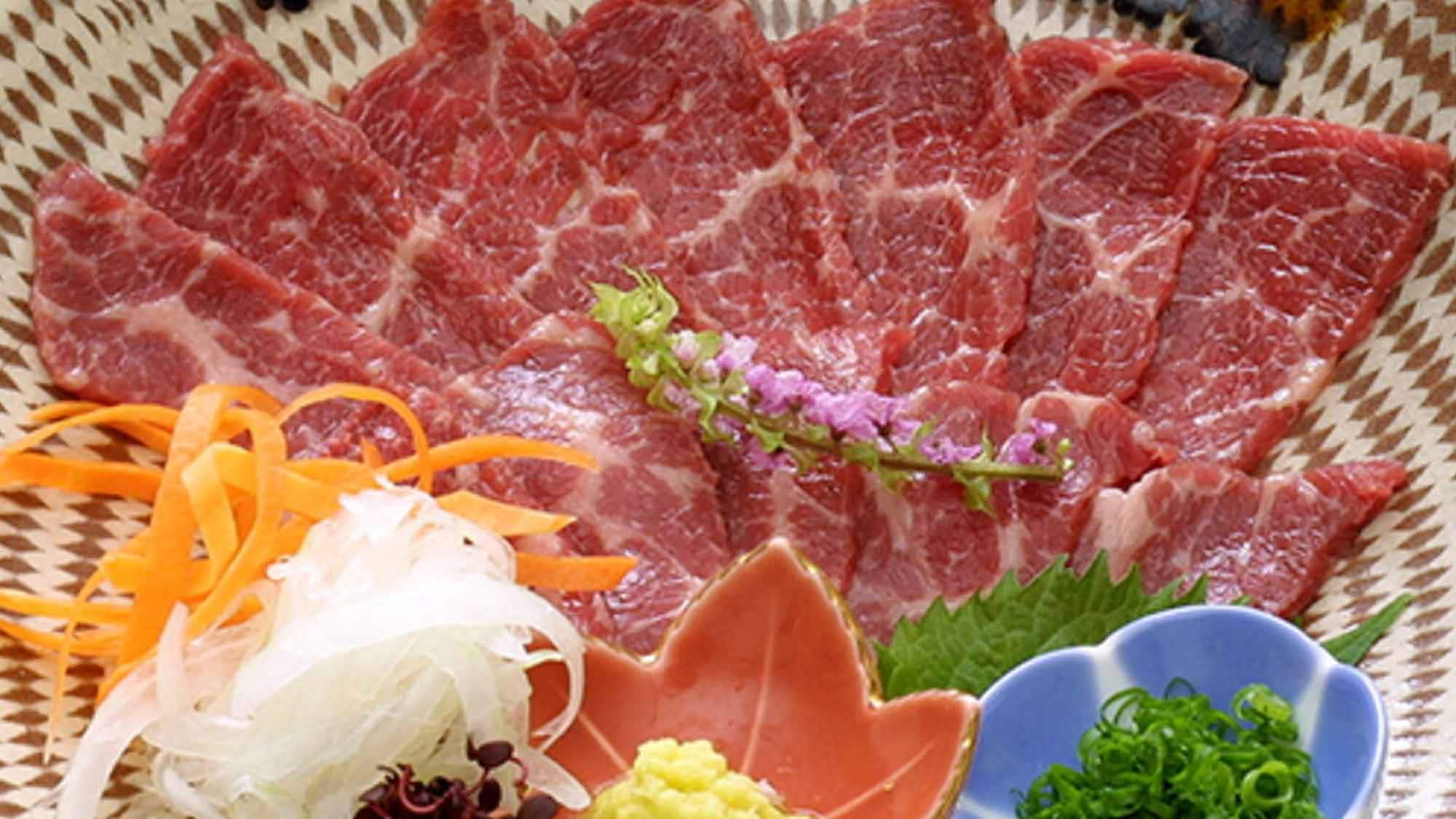 Horse sashimi [Additional dishes] Excellent freshness because it is sent directly from the production area