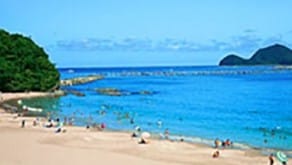 Shimoaso Beach (about 33 minutes by car from our hotel)