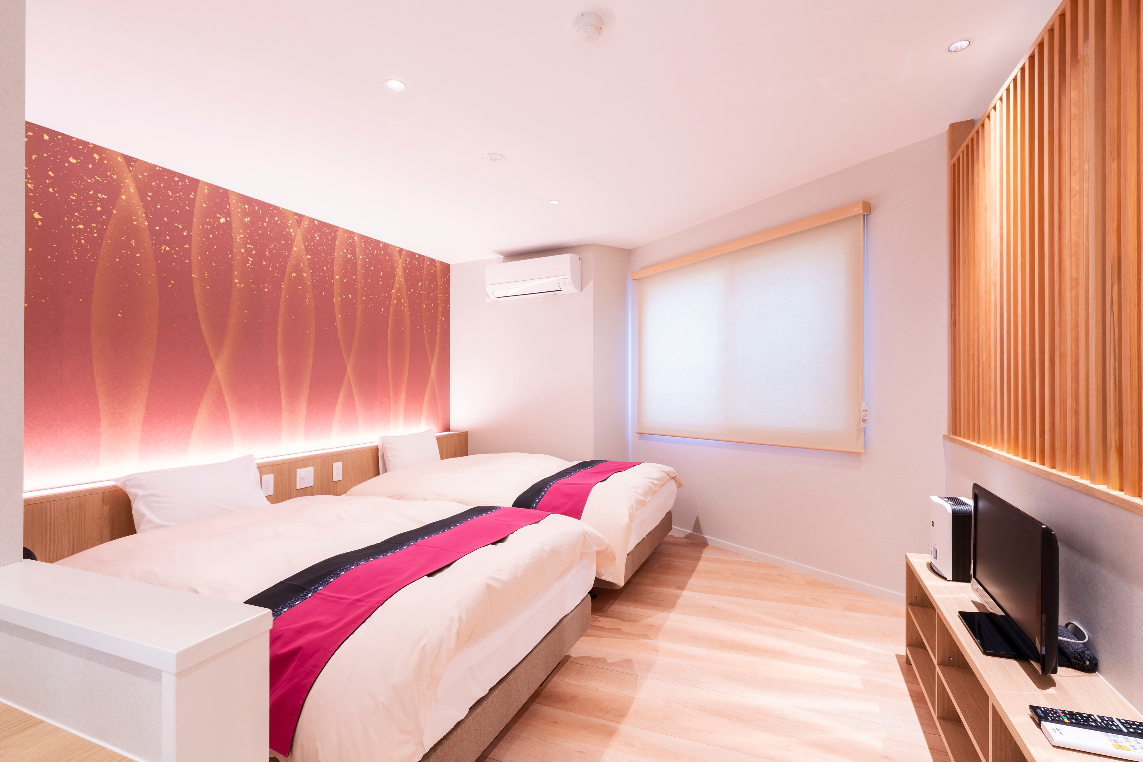 [Shinano-tei, Fukashiyama] Twin room with bath at the world-famous hot spring "Shinyu"