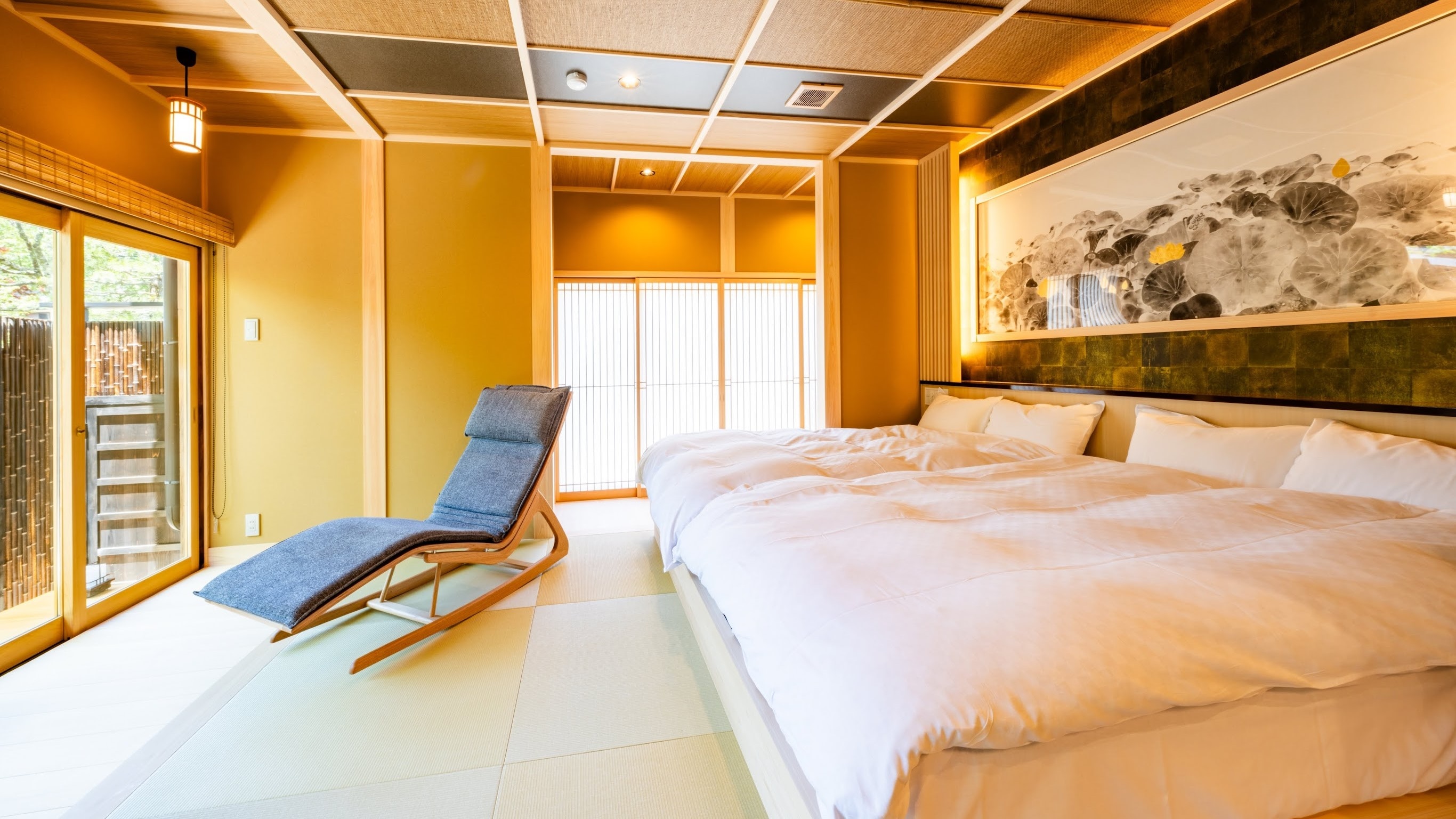[Separate room: 60 square meters + 20 square meters with garden] Jr. Suite Kongo with semi-open-air bath