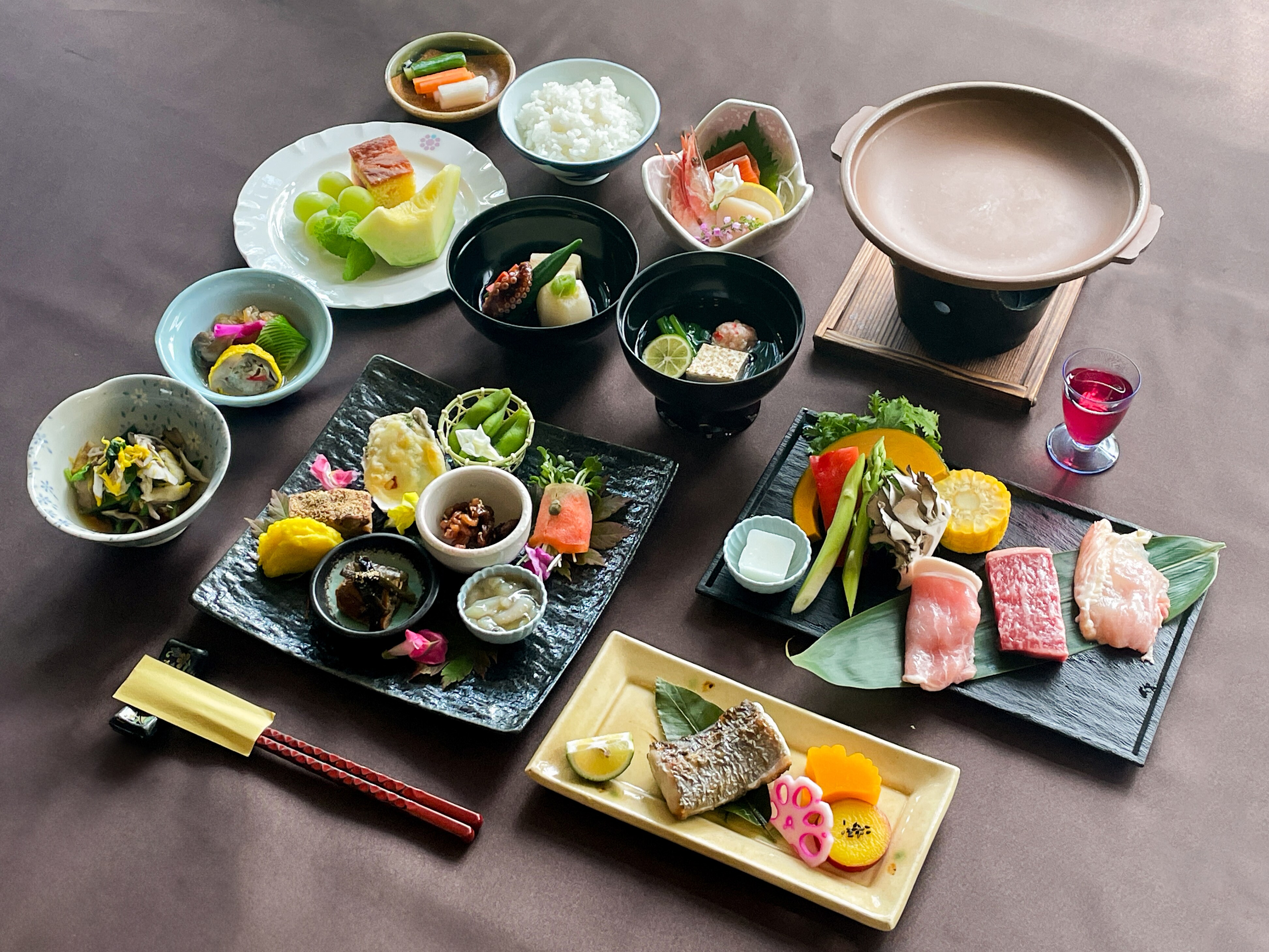 Chef's original Japanese-Western fusion cuisine