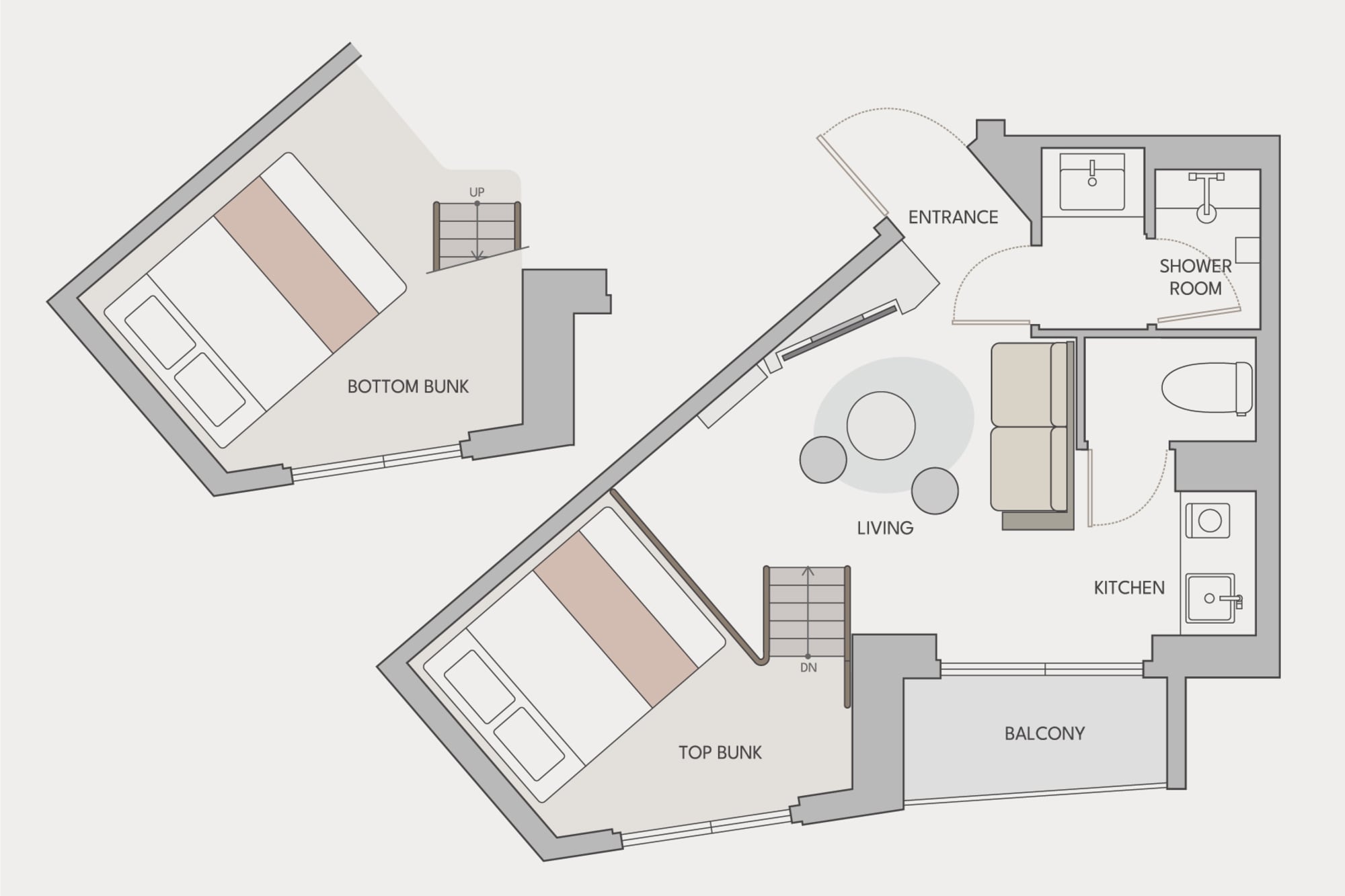Two Bed Bunk Room