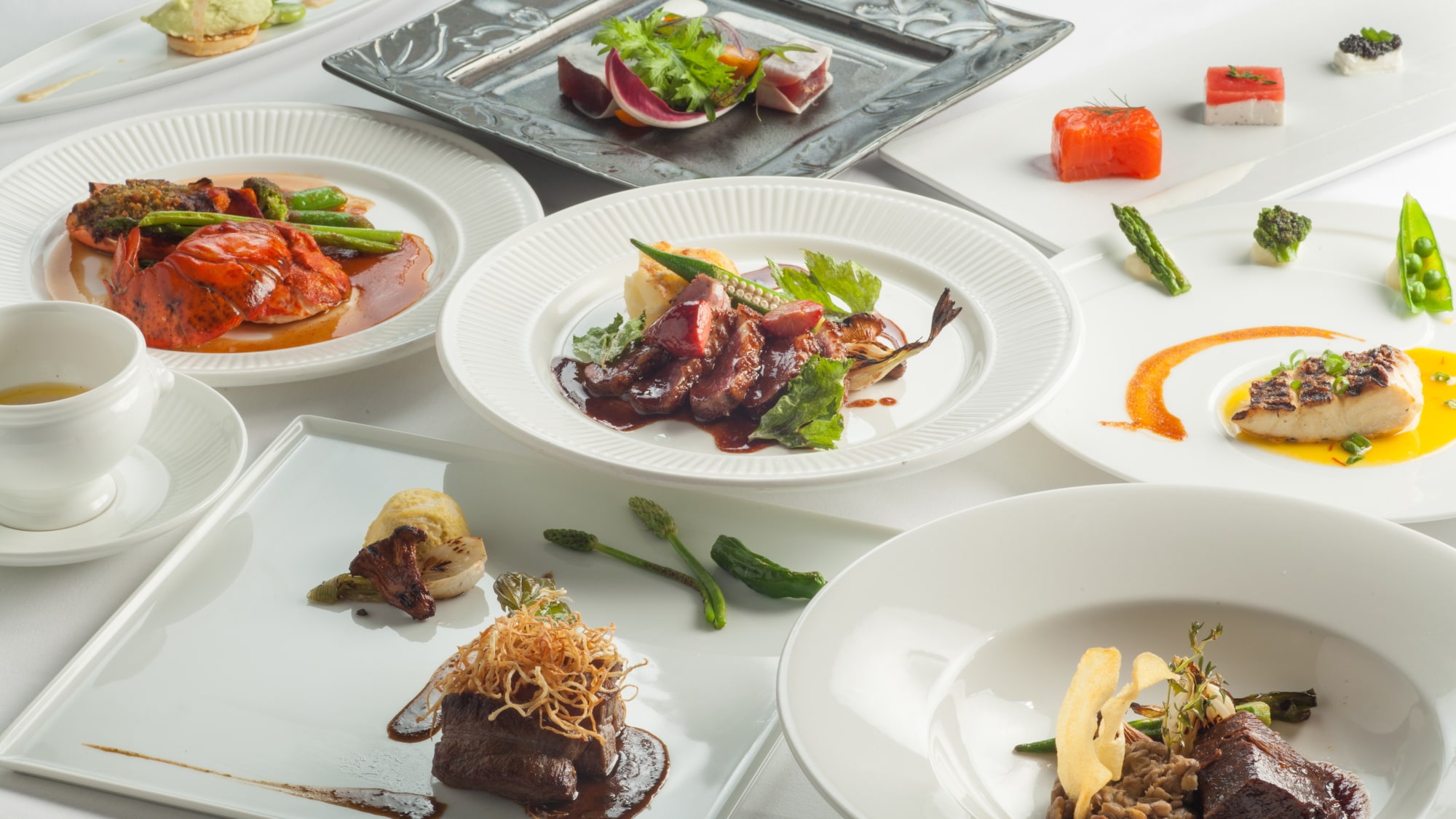 French full-course dinner [10 dishes in total]