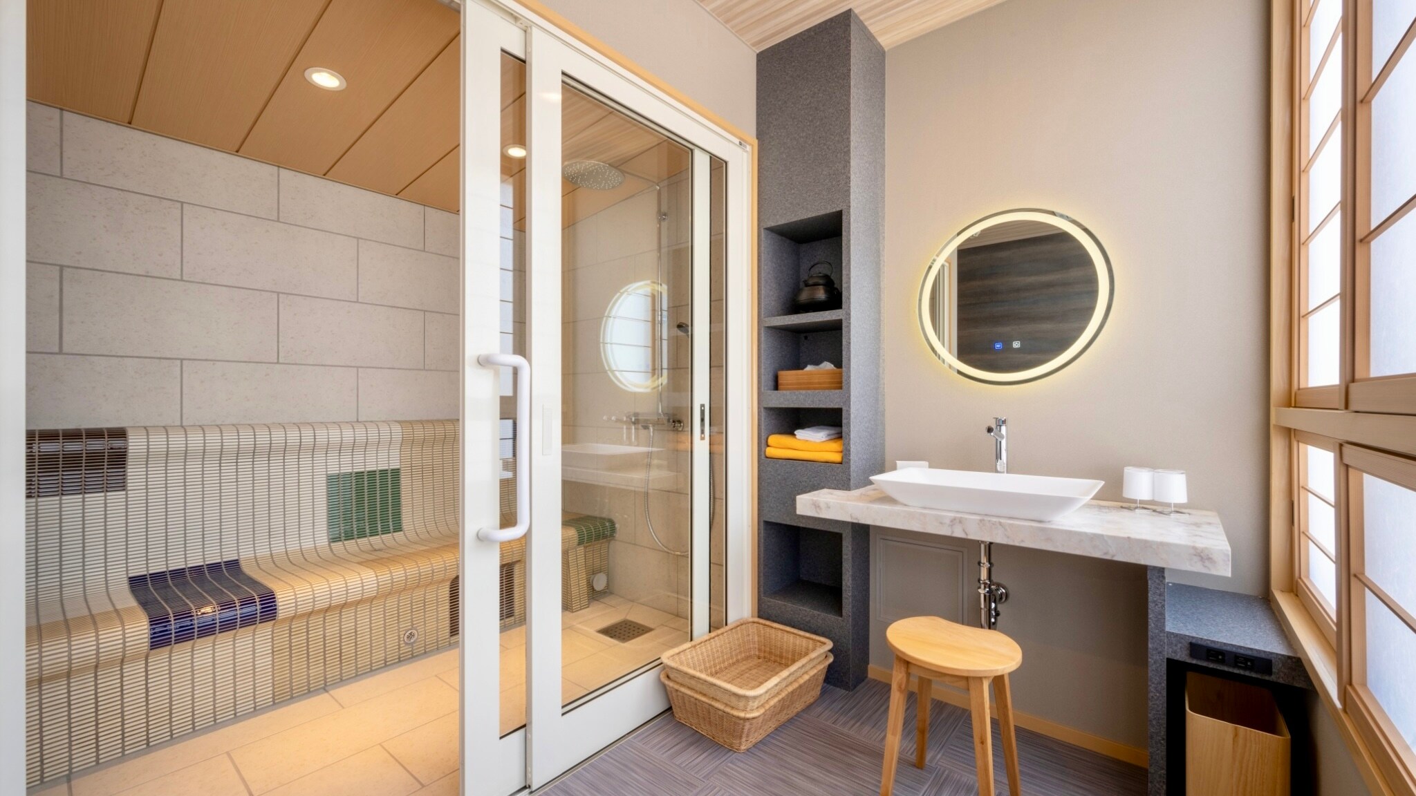 [无障碍甜蜜双床房] 附蒸汽桑拿/禁烟