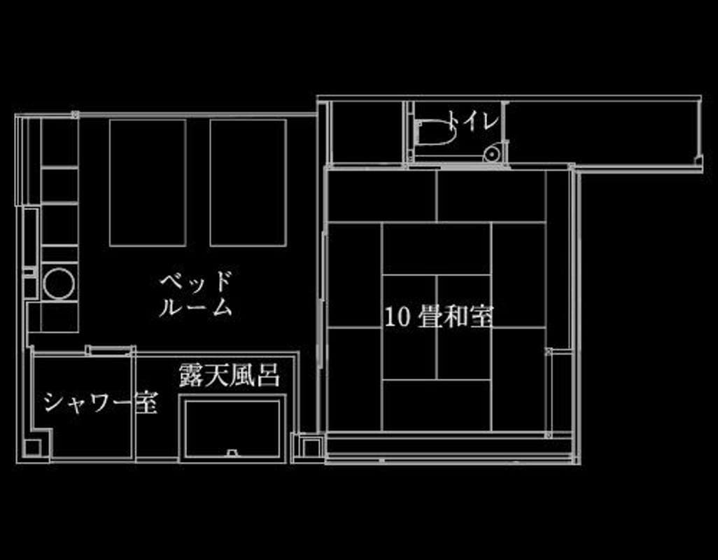 帶露天浴池的客房 rocca [竹林一側的日式和西式房間：Yui]