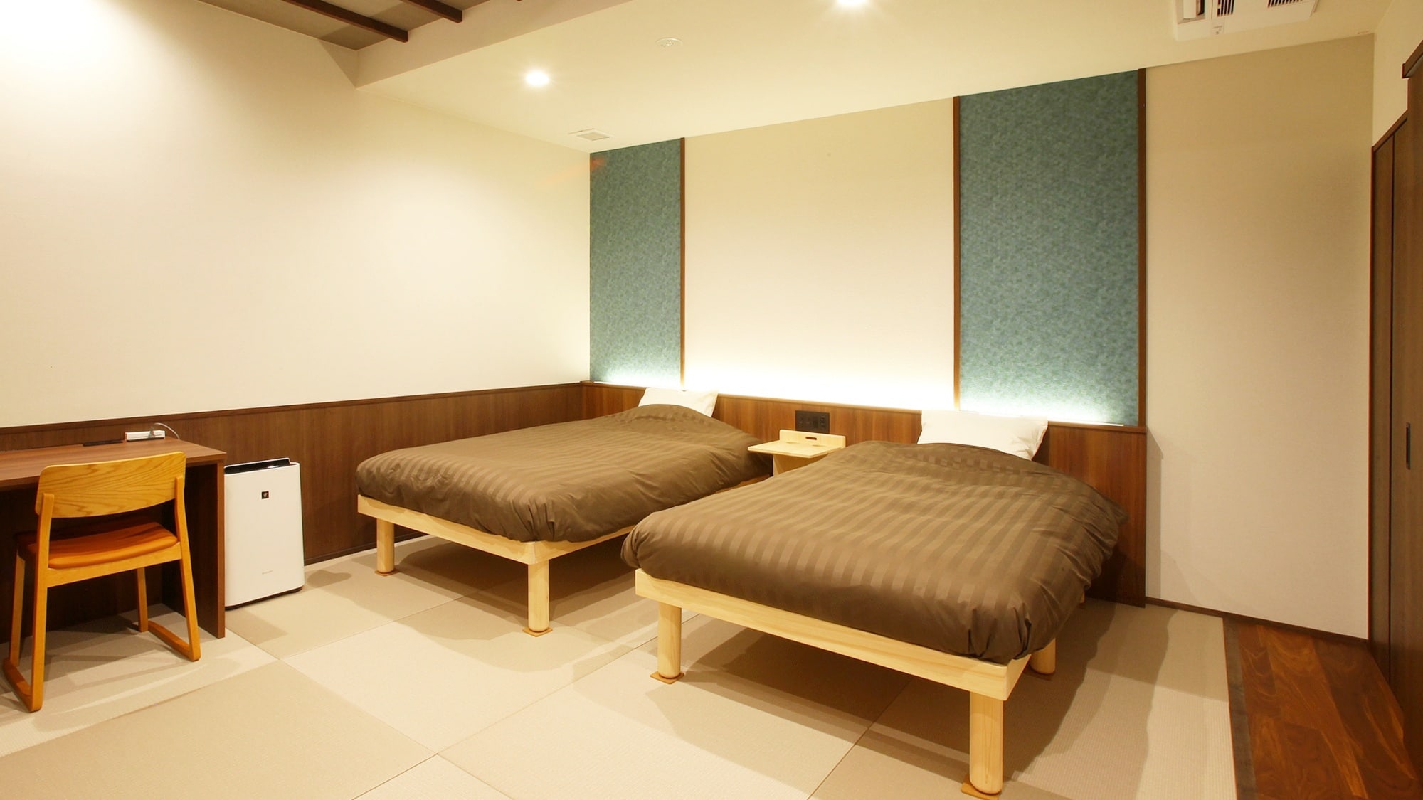 Phòng 2 giường đơn kiểu Nhật-Tây: Phòng ngủ