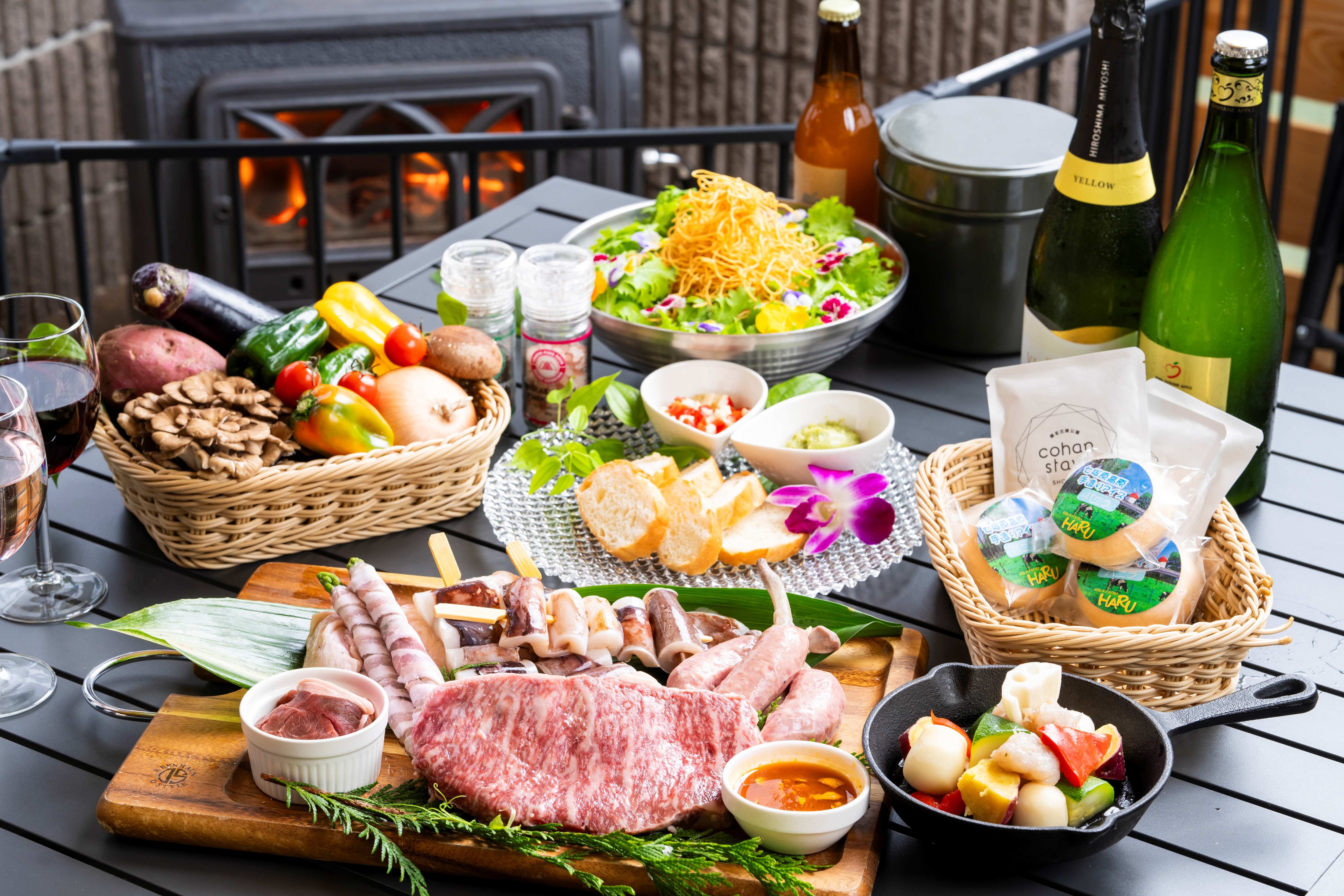 BBQ of rare cuts of local beef