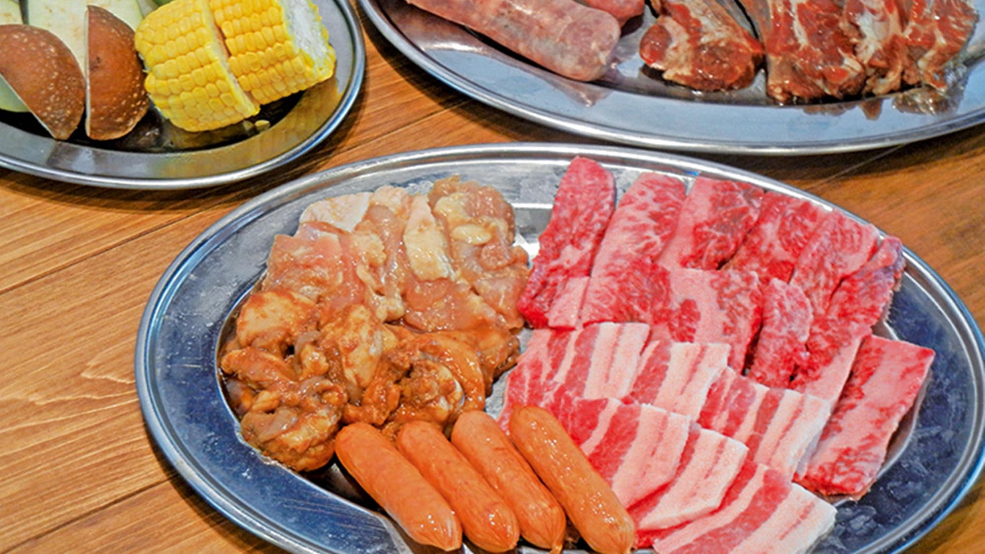 *【餐饮（烧烤）】烧烤套餐（B） 1人4,950日元（含税） *照片为2人份