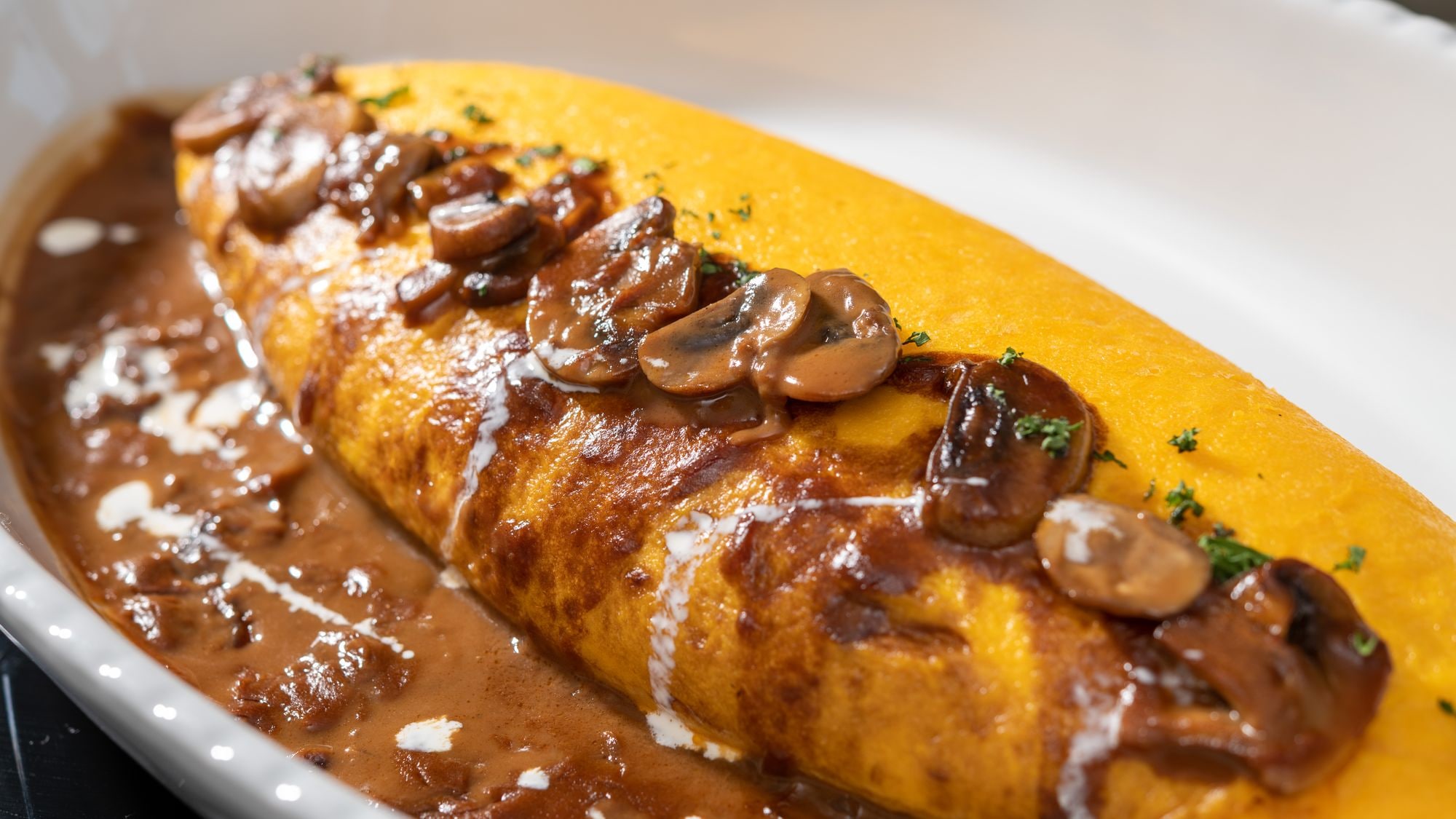[Breakfast buffet] Omelette with Hachimantai mushroom sauce