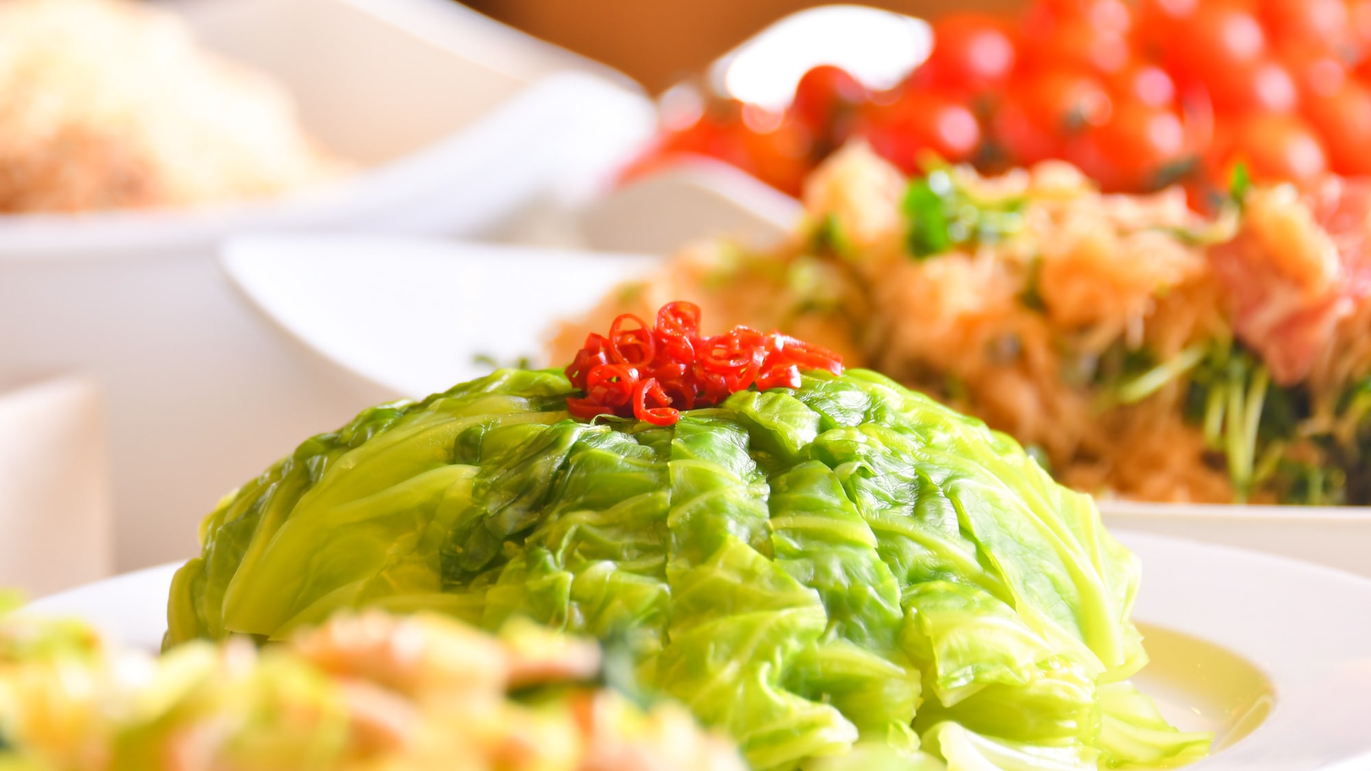 [Japanese, Western, and Chinese dinner buffet] Hotel special pickled whole cabbage