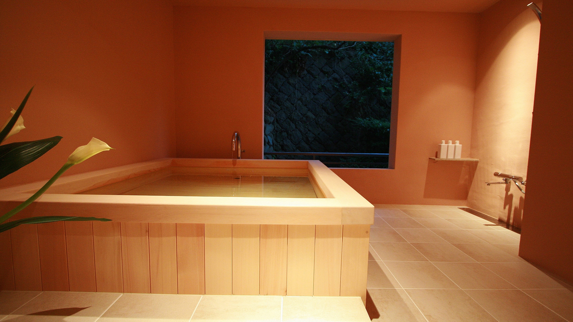 "Flower", one of the four popular private baths "Camellia"
