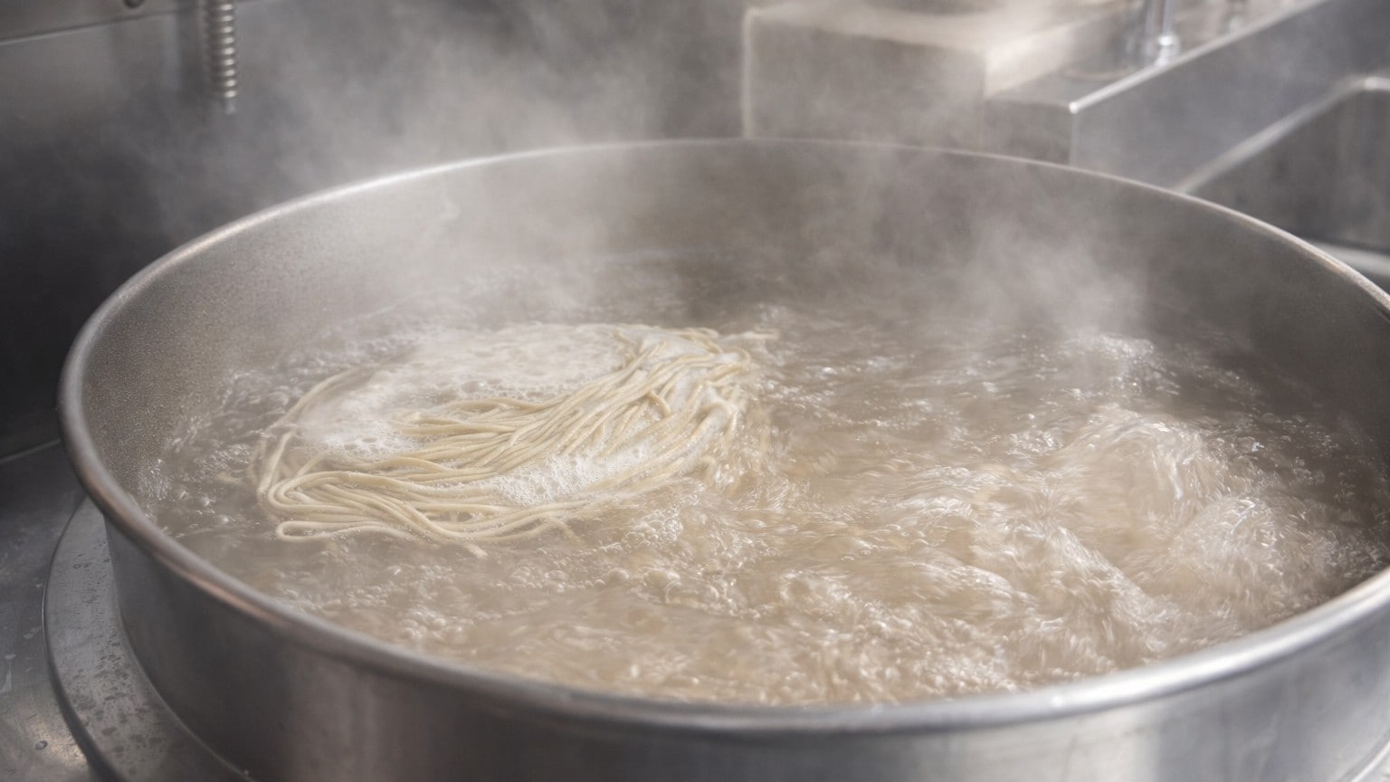 Mì soba kiều mạch 100% mới luộc, ở trạng thái ngon nhất.