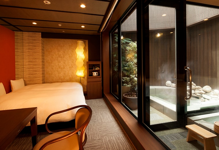 Guest room with open-air bath: Kobai