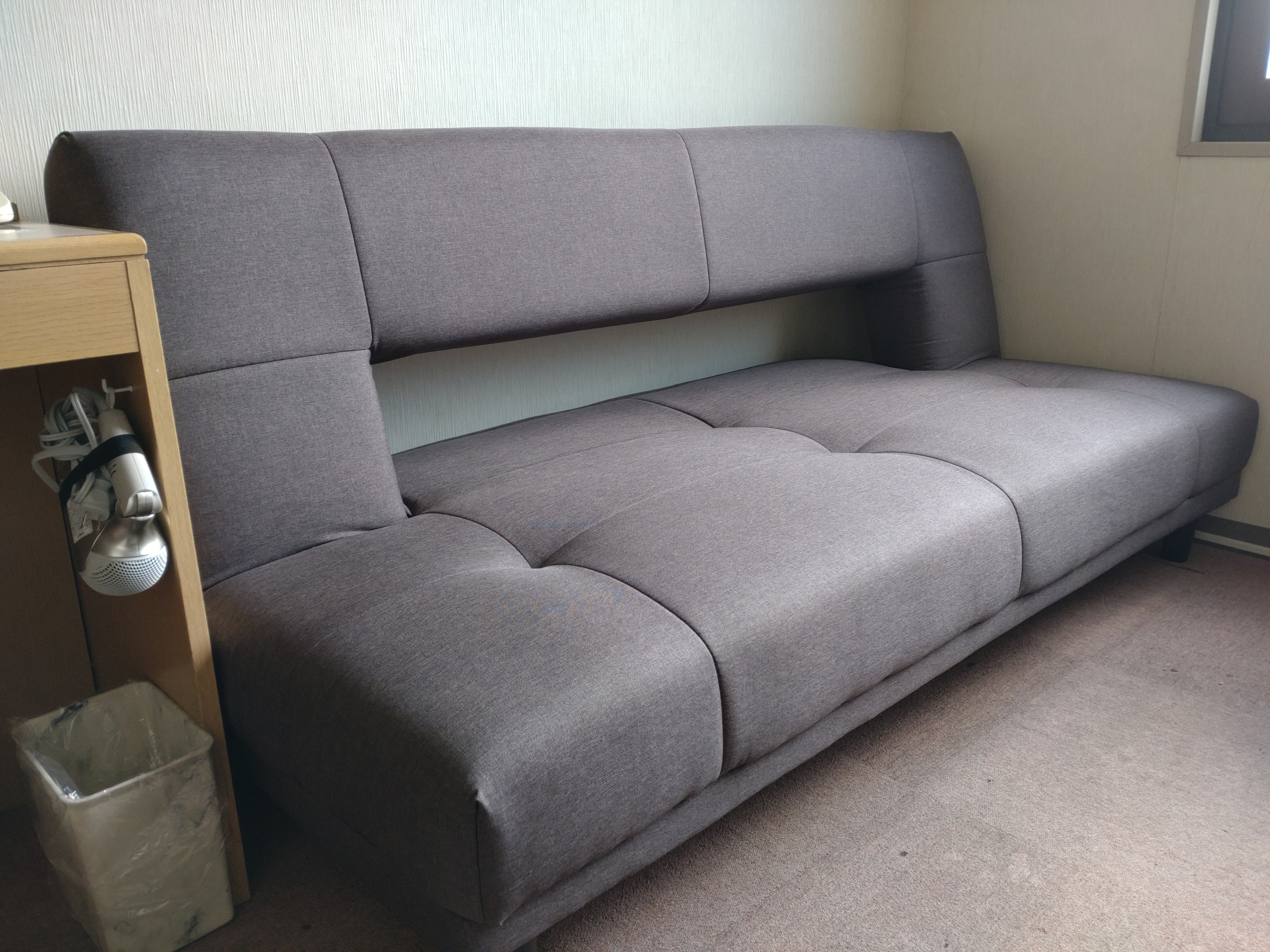 All rooms are equipped with sofas that can be used as sofa beds