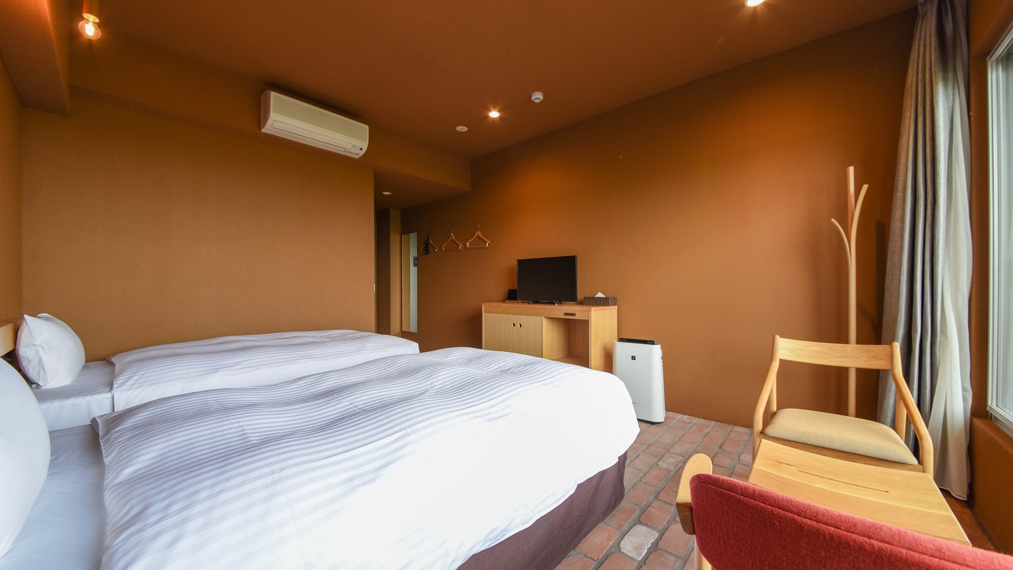 * [Example of room (new building STD twin terrace no sunset view)] View of night view of Kobe and Mt. Rokko