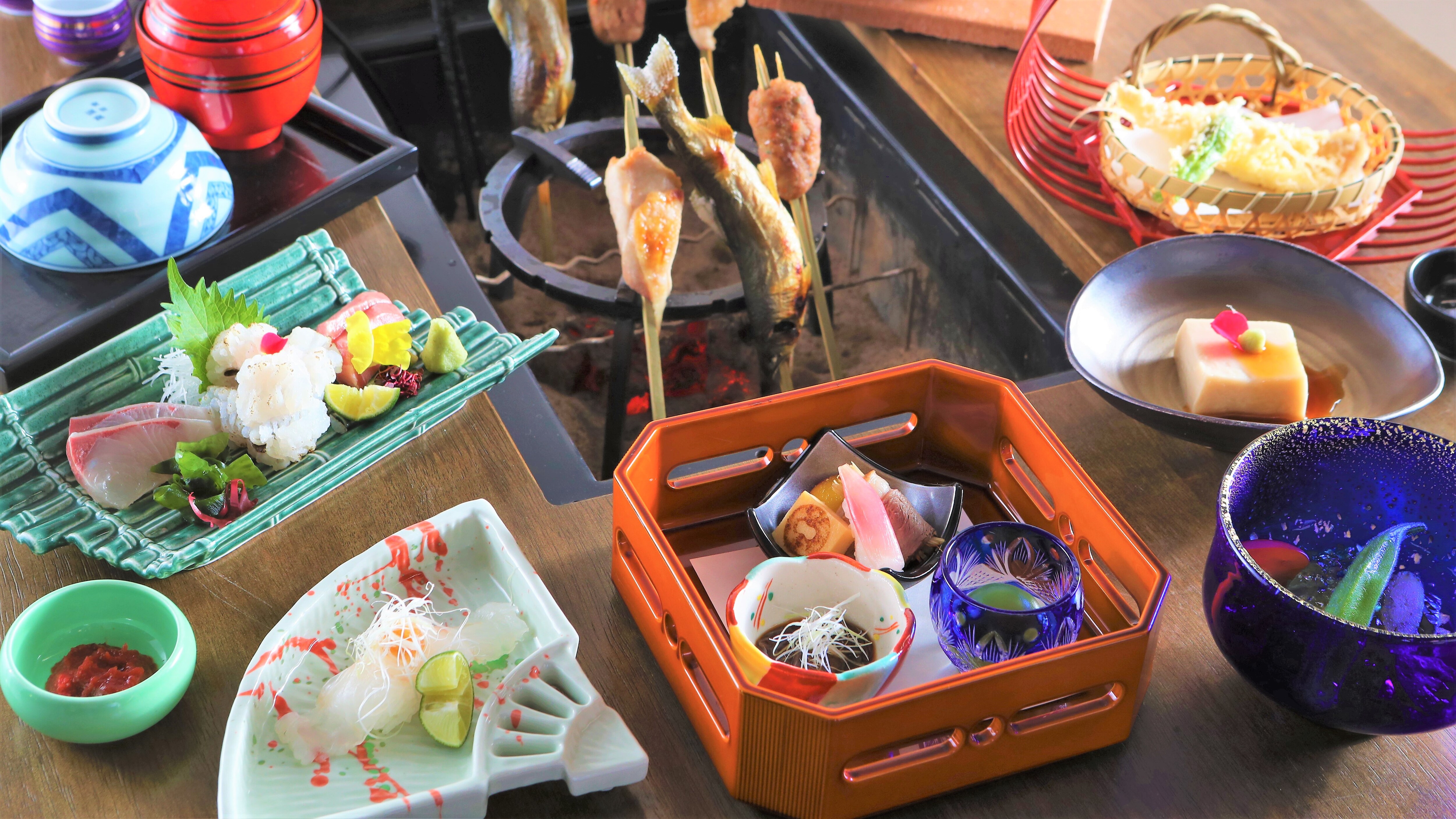 Image of seasonal Irori Kaiseki course meal [Summer]