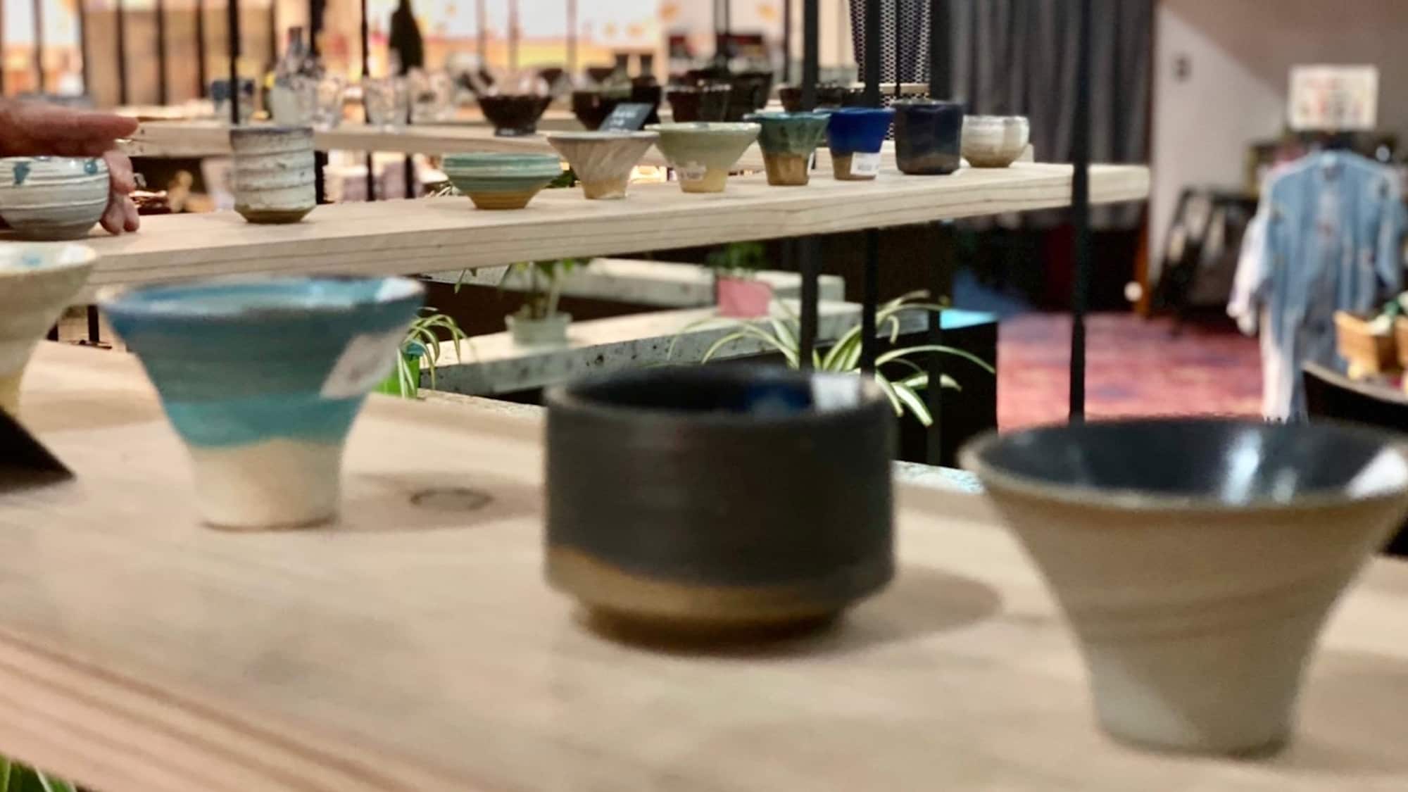 Petit pottery market in Mashiko Tate