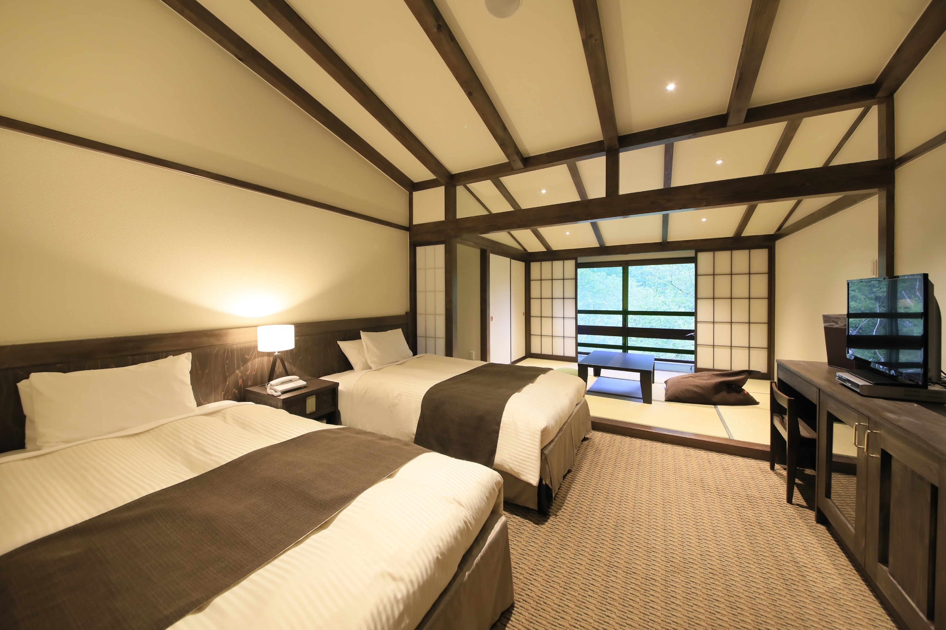Modern twin Japanese and Western room