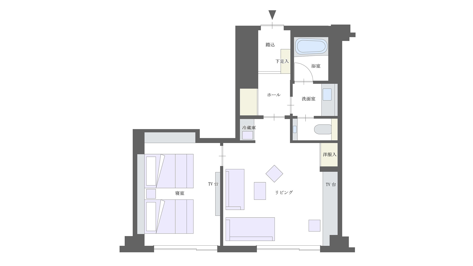 【平面圖】豪華套房