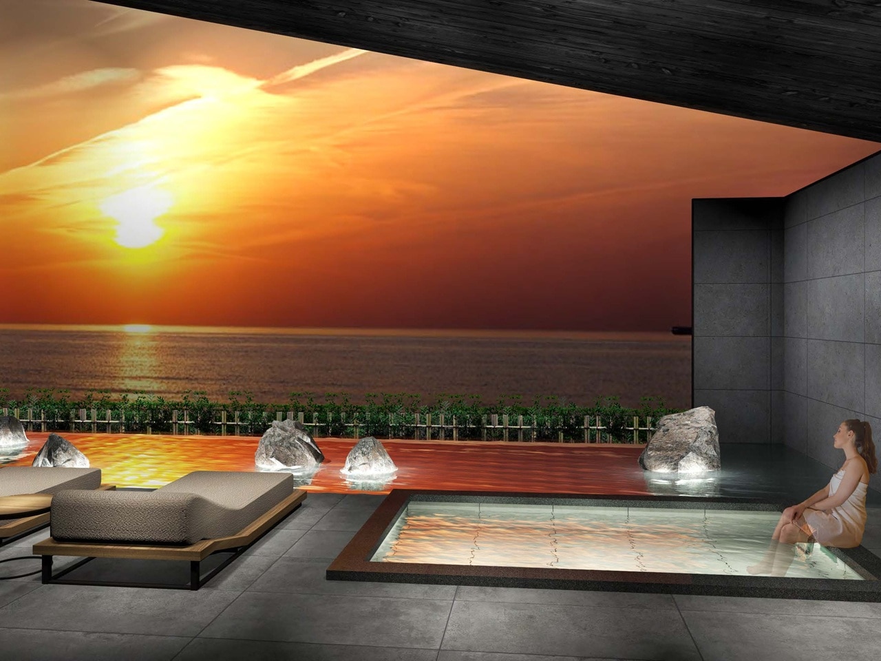 เปิดให้บริการเดือนกุมภาพันธ์ 2569! ห้องสวีทวิวทะเลแบบพาโนรามาพร้อมอ่างอาบน้ำกลางแจ้ง "อุนทัน"