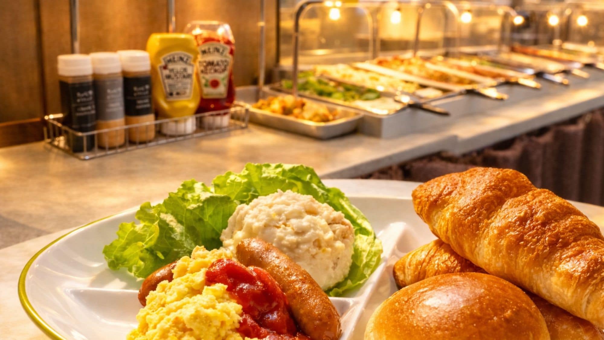 5:00 AM - 10:00 AM A satisfying Western-style breakfast buffet