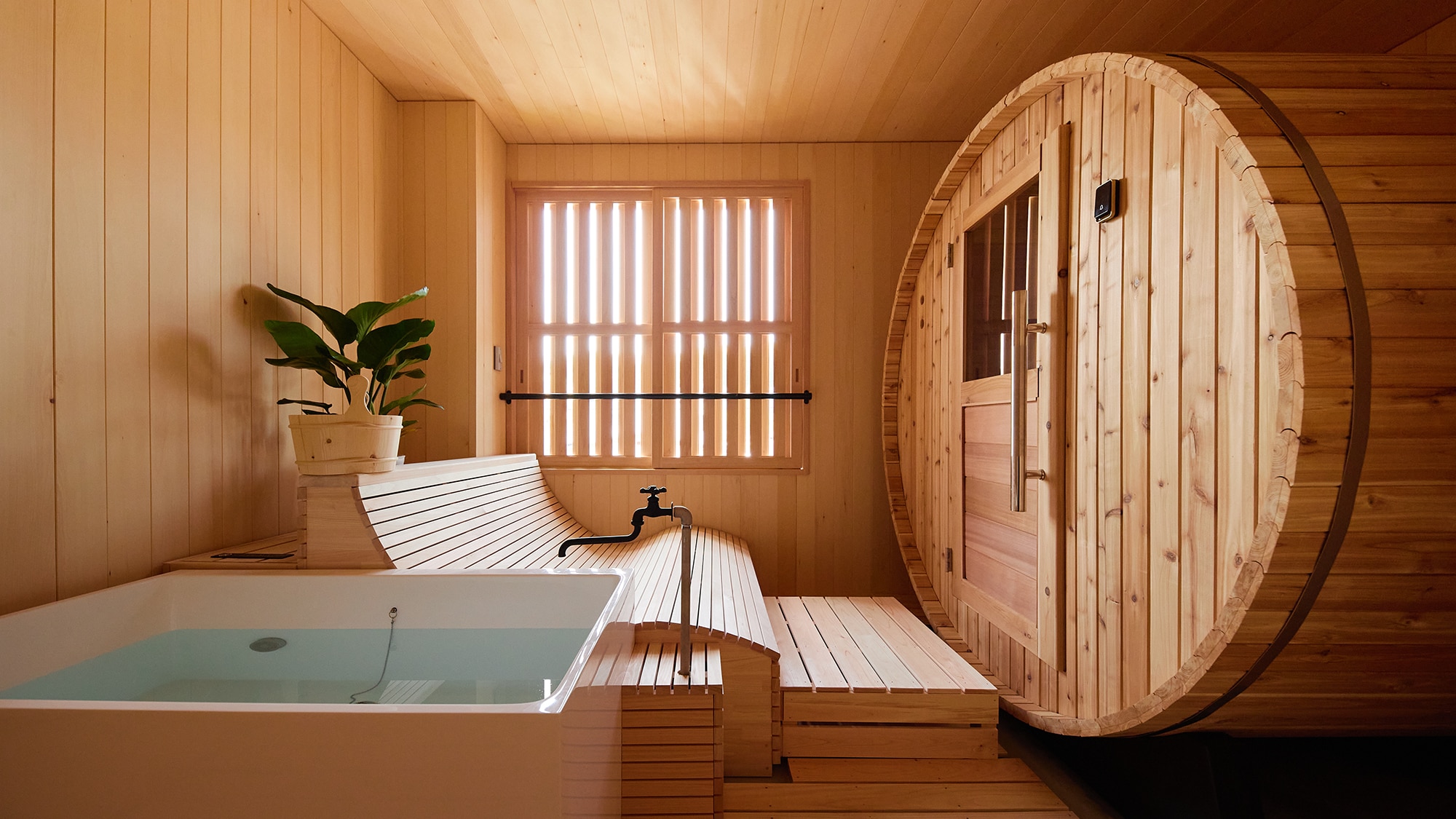 [Sauna/Miki] Wooden barrel sauna