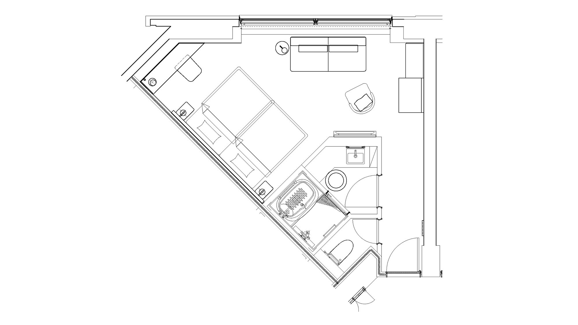 [Deluxe Twin] 37 square meters / A room that meets a wide range of needs, such as traveling with friends, family, or groups