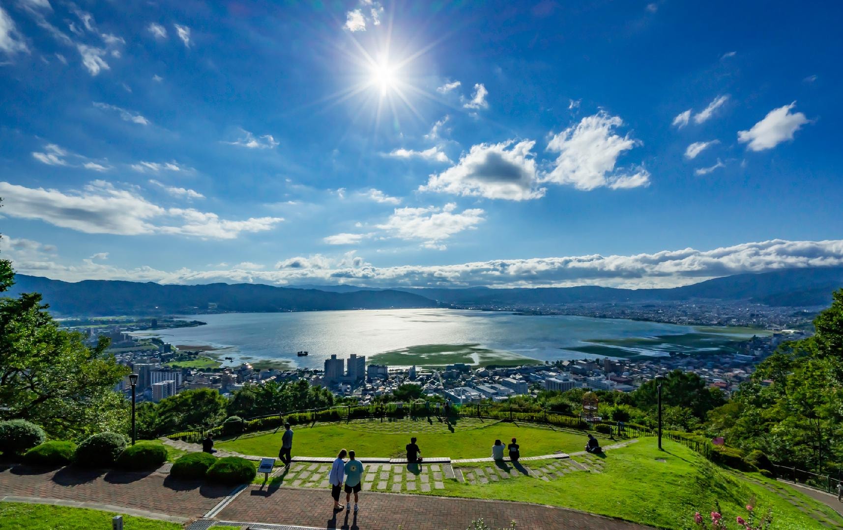 View of Lake Suwa from Tateishi Park