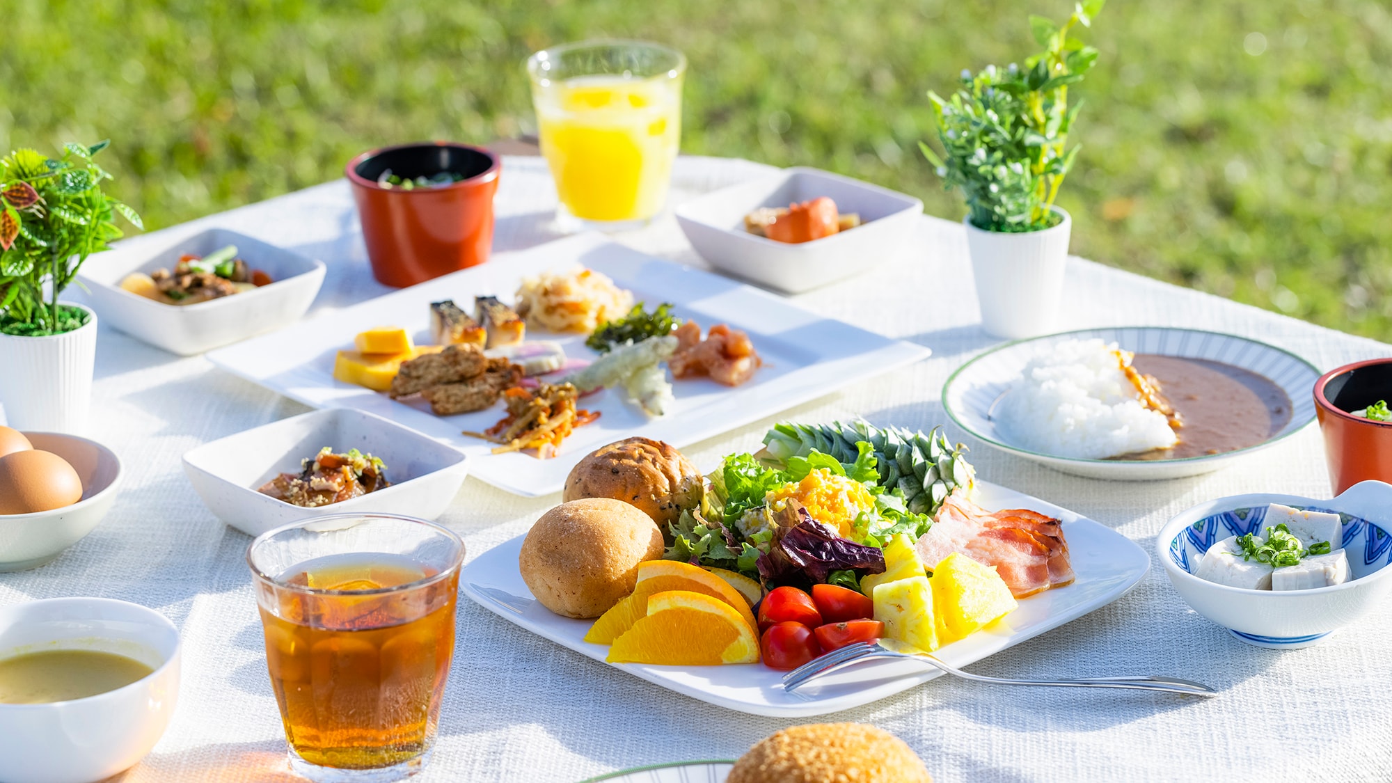 [早餐] <自助式>早餐，您可以感受到五岛特产“五岛乌冬面”和“新鲜鱼泡菜”等食物的恩惠