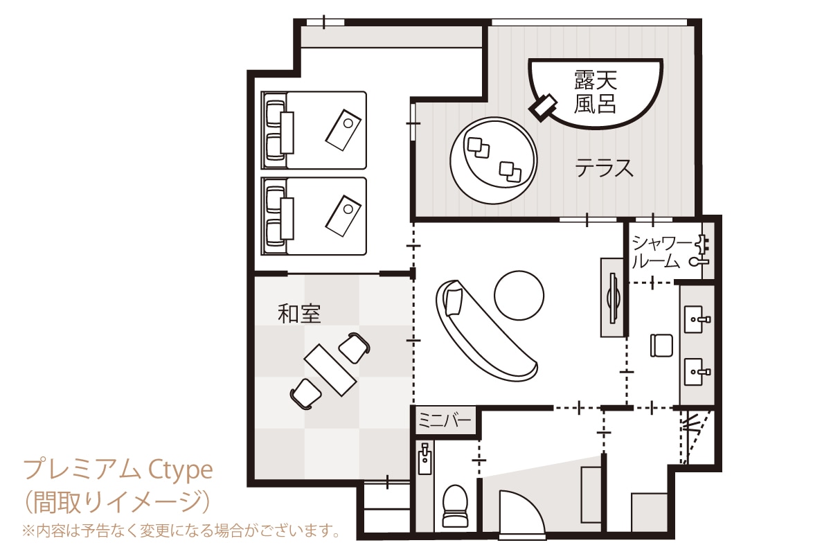 Room "Premium C type" Floor plan image new