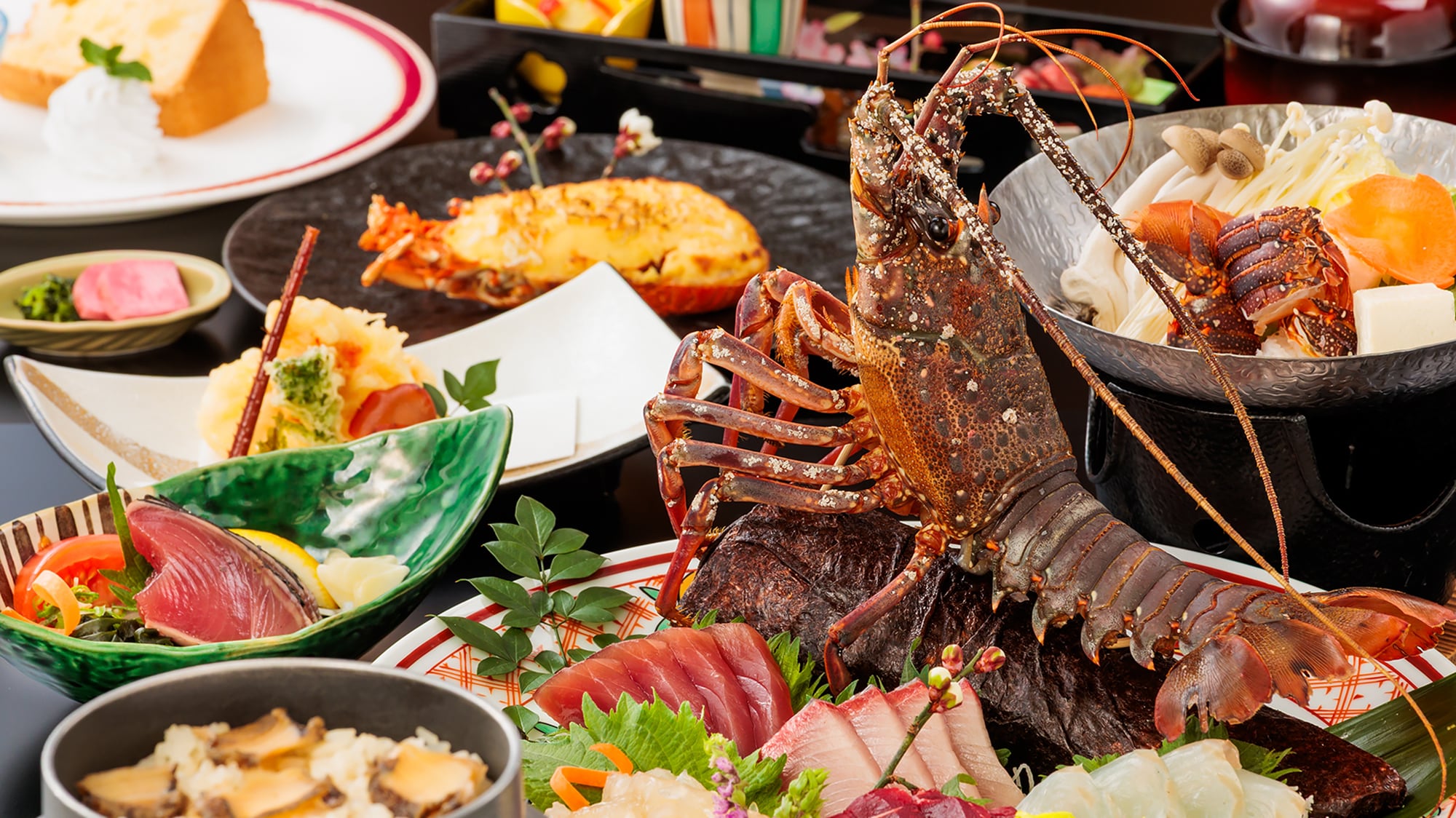 Ise lobster gourmet kaiseki plan menu (image)