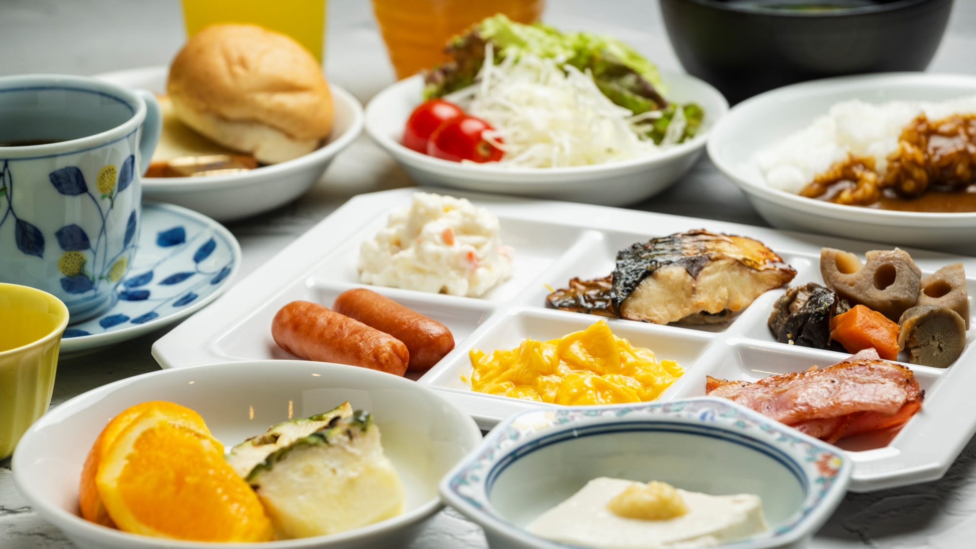 Breakfast buffet at restaurant "Shoya"