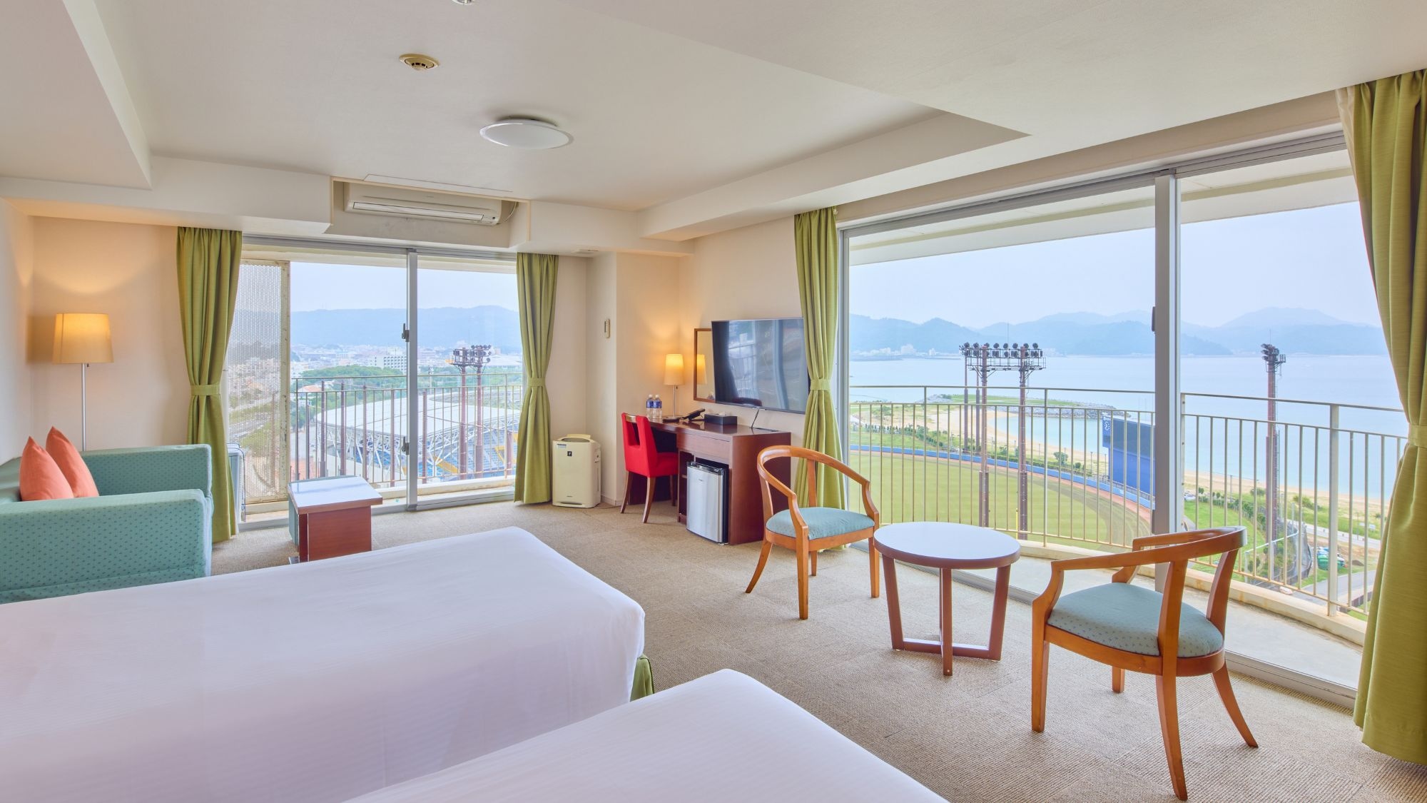 [Field Park Tower] Executive Ocean Kamar mewah dengan pemandangan indah. (Kamar mandi dan toilet terpisah)