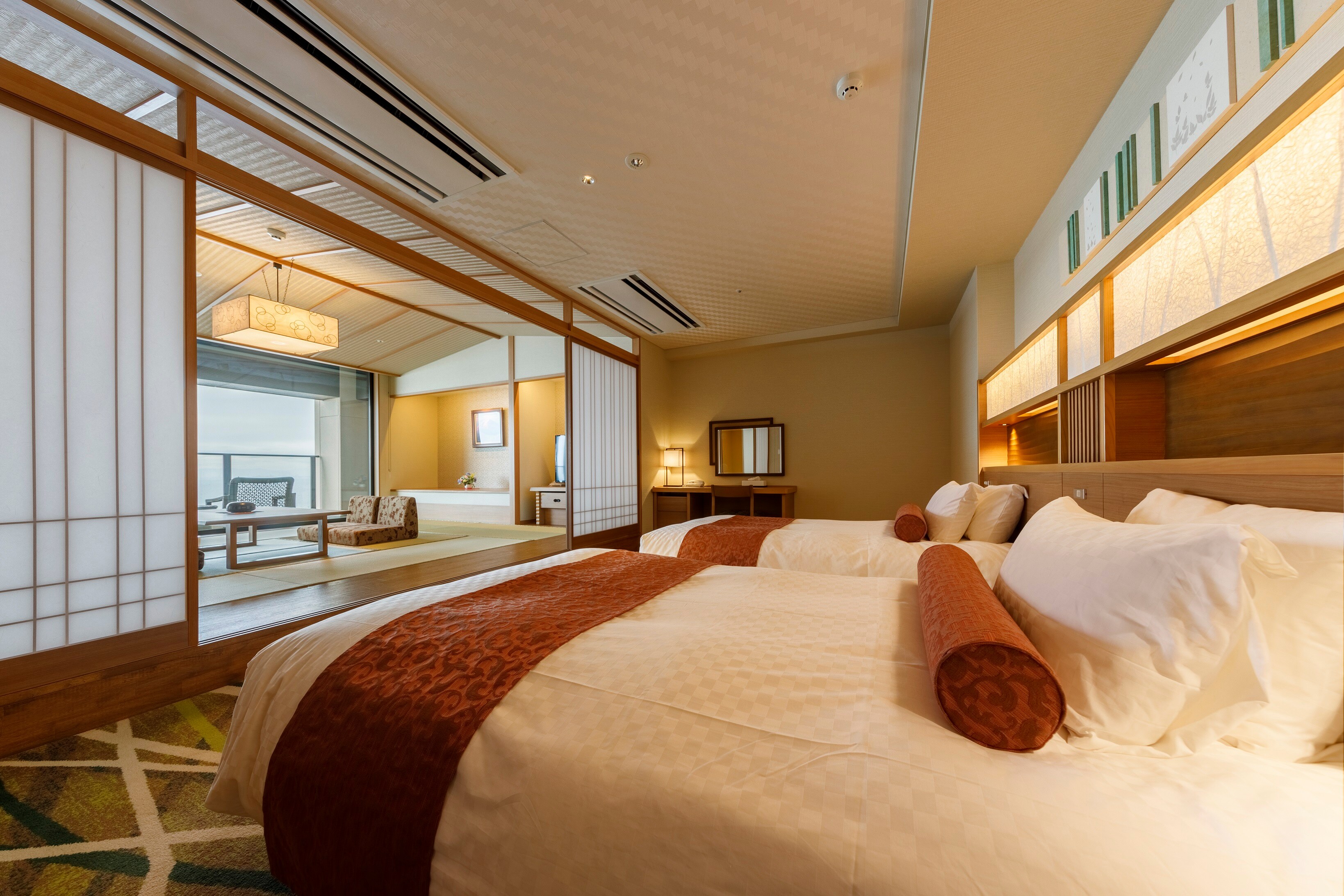 Club Room VIP Room (bedroom + 10 tatami Japanese-style room + next room + terrace + semi-open-air bath)