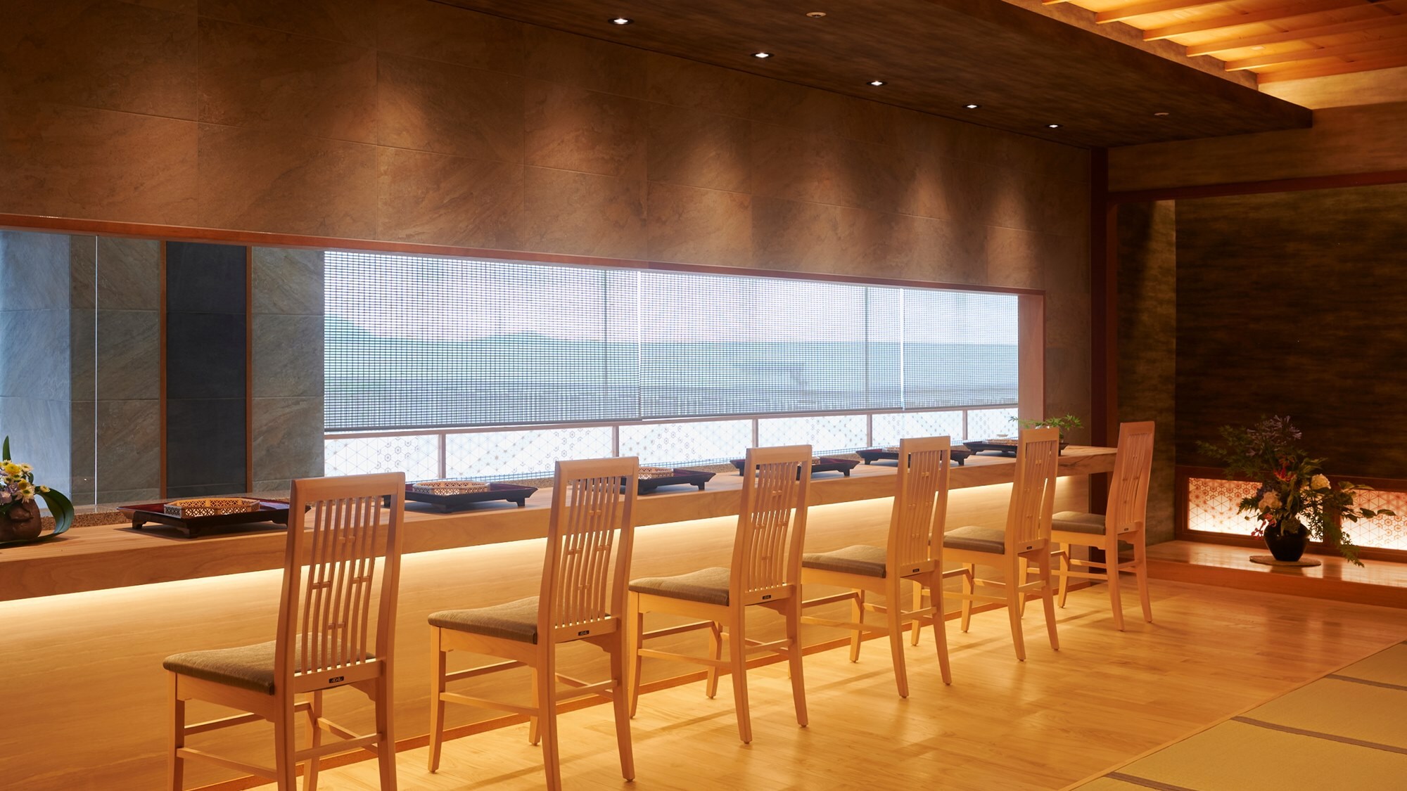[Creative Japanese Cuisine "Hajime"] Counter seats limited to 6 seats where you can enjoy the chef's skills