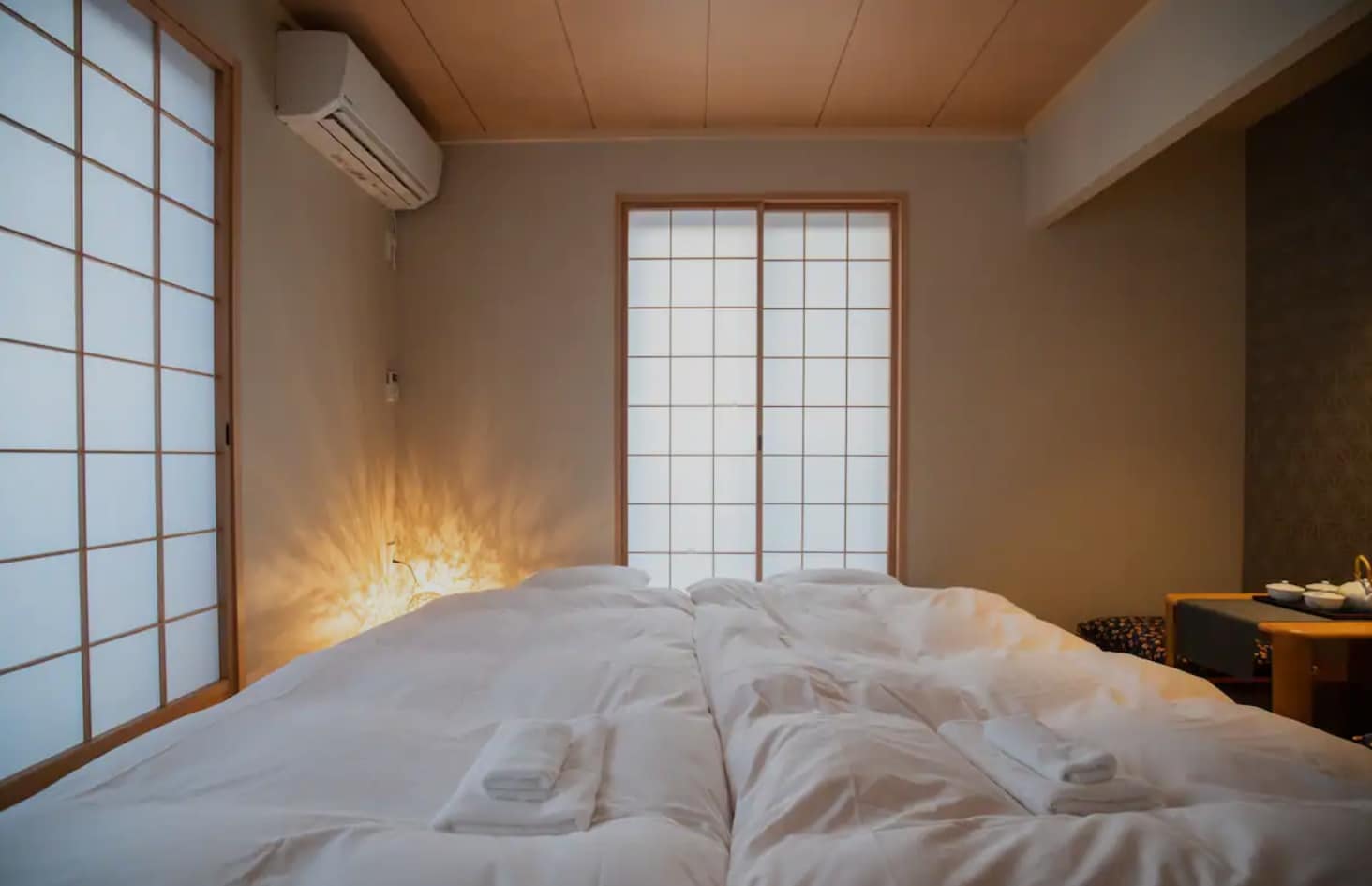 Kamar twin bergaya Jepang