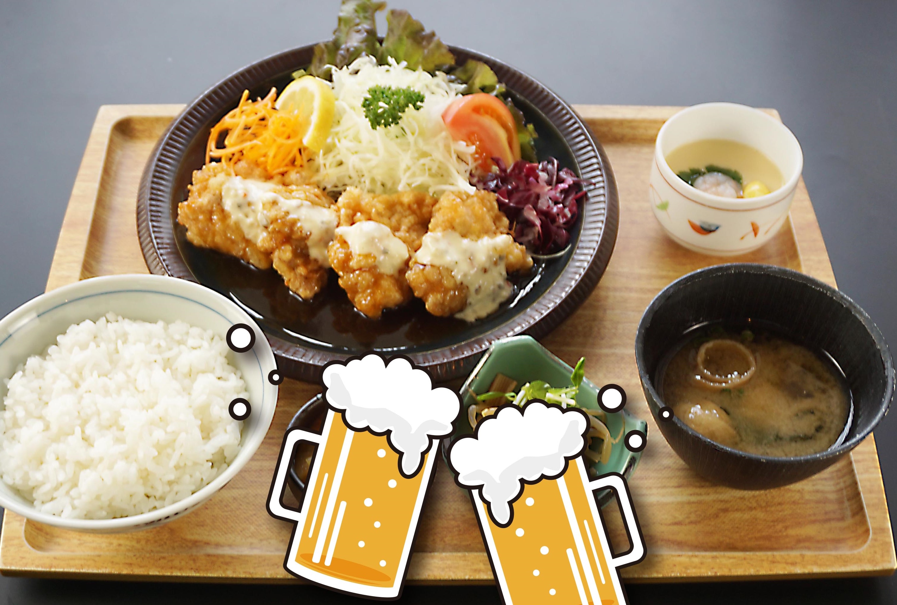 เลือกเซ็ตอาหารที่คุณต้องการ "เซ็ตไก่นัมบัง" *รวมเบียร์