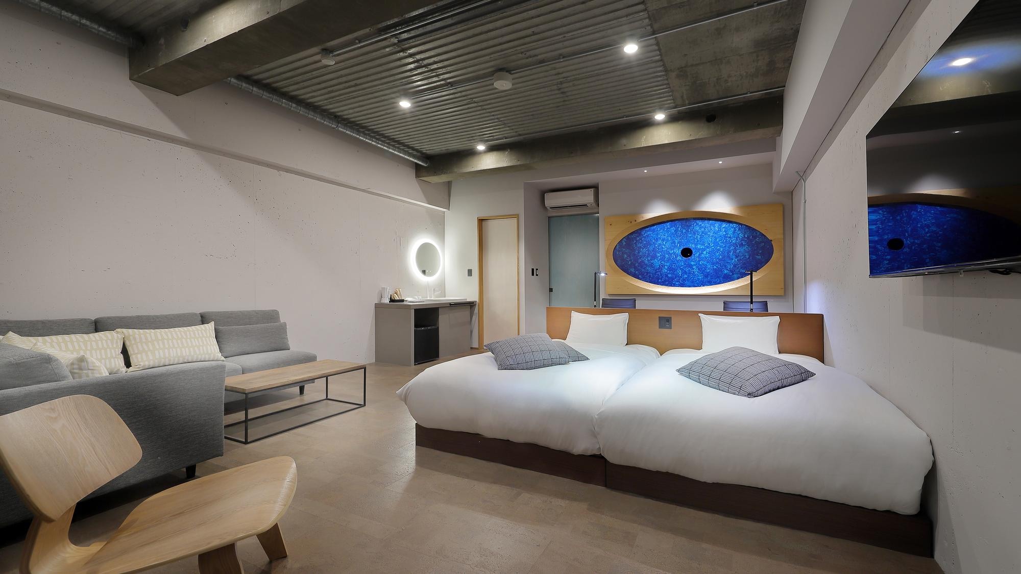 Twin room with hot spring bath [Spa room]